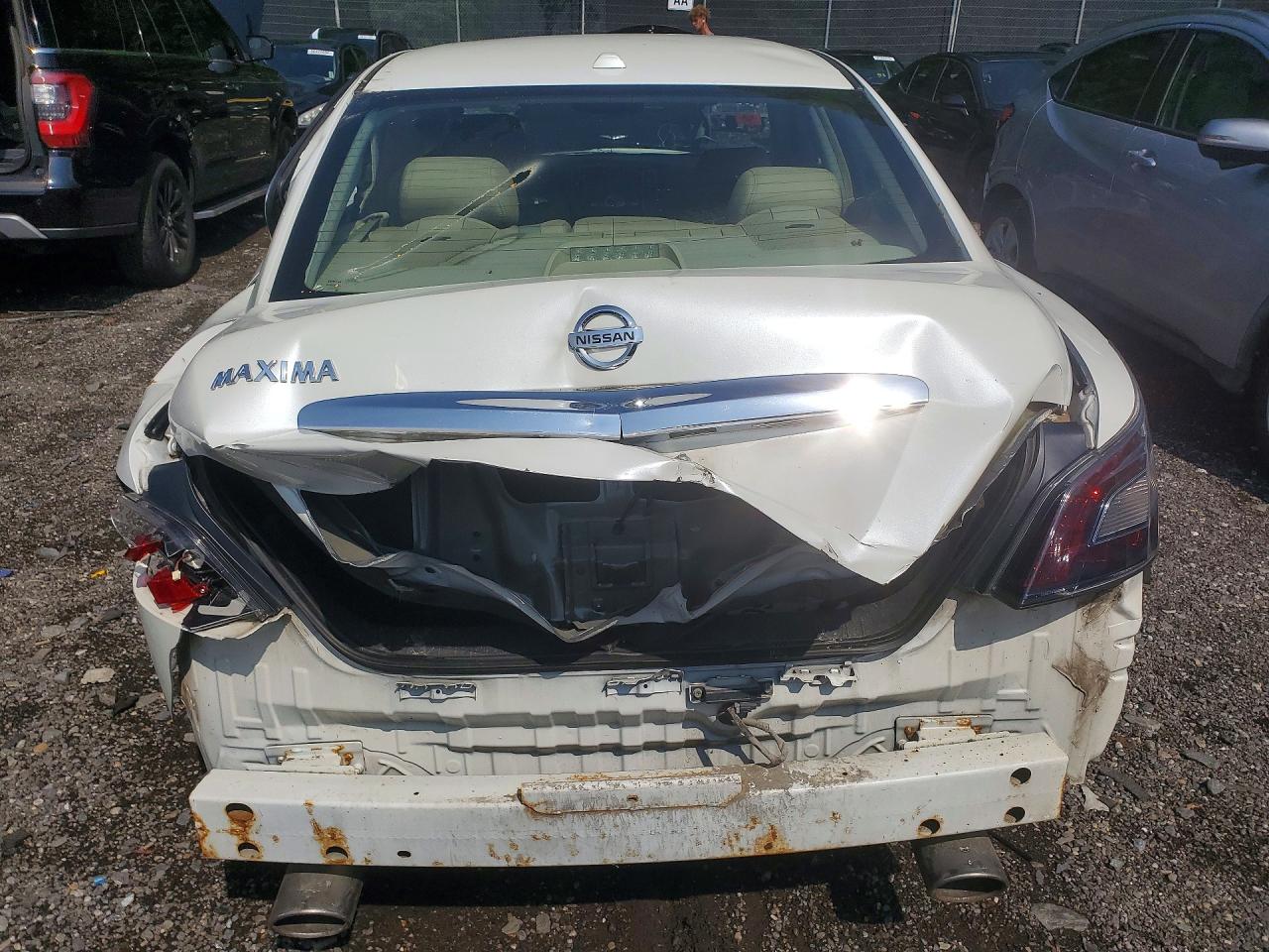 2014 Nissan Maxima 3.5 S White vin: 1N4AA5AP8EC443003