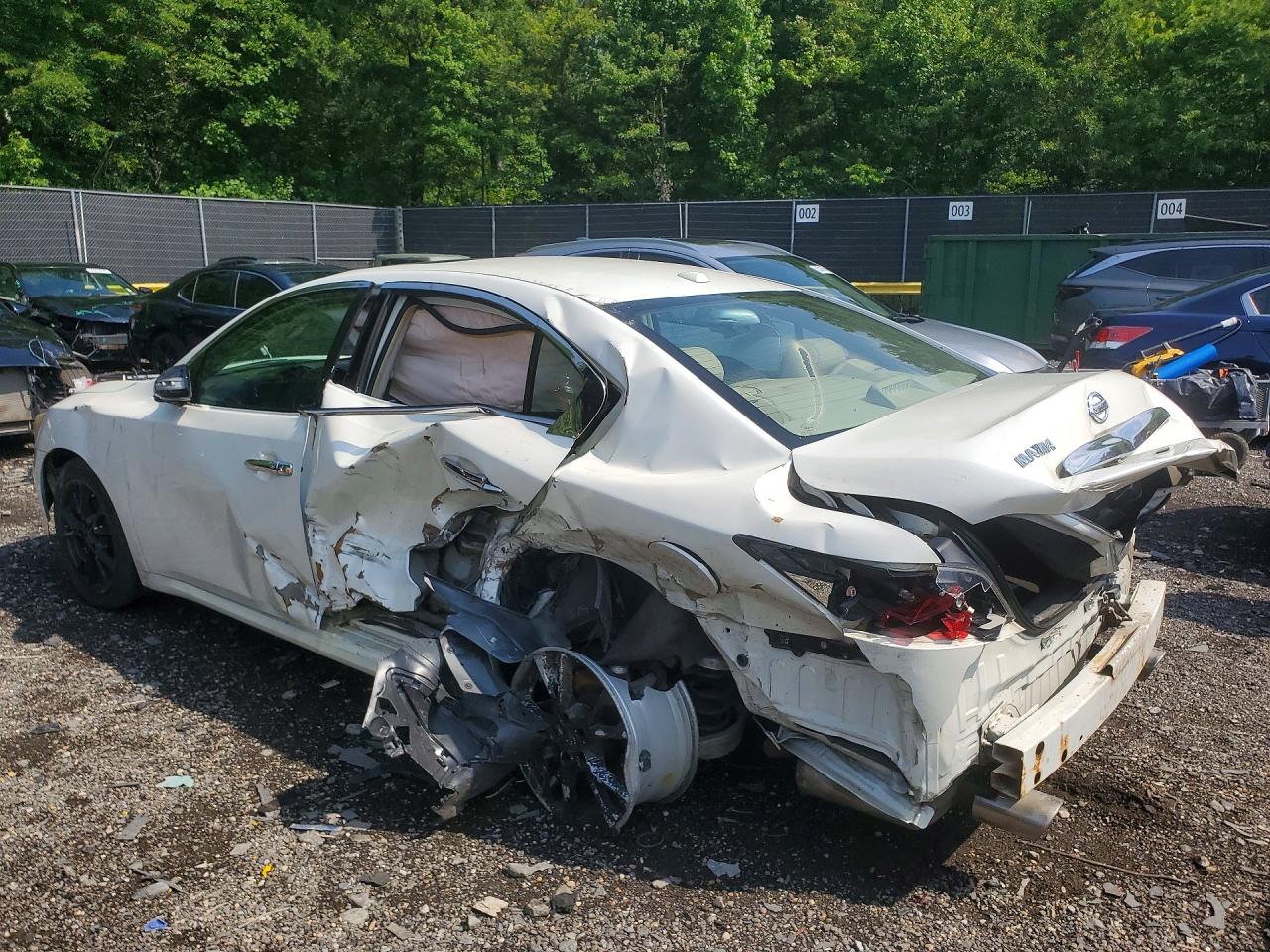 2014 Nissan Maxima 3.5 S White vin: 1N4AA5AP8EC443003
