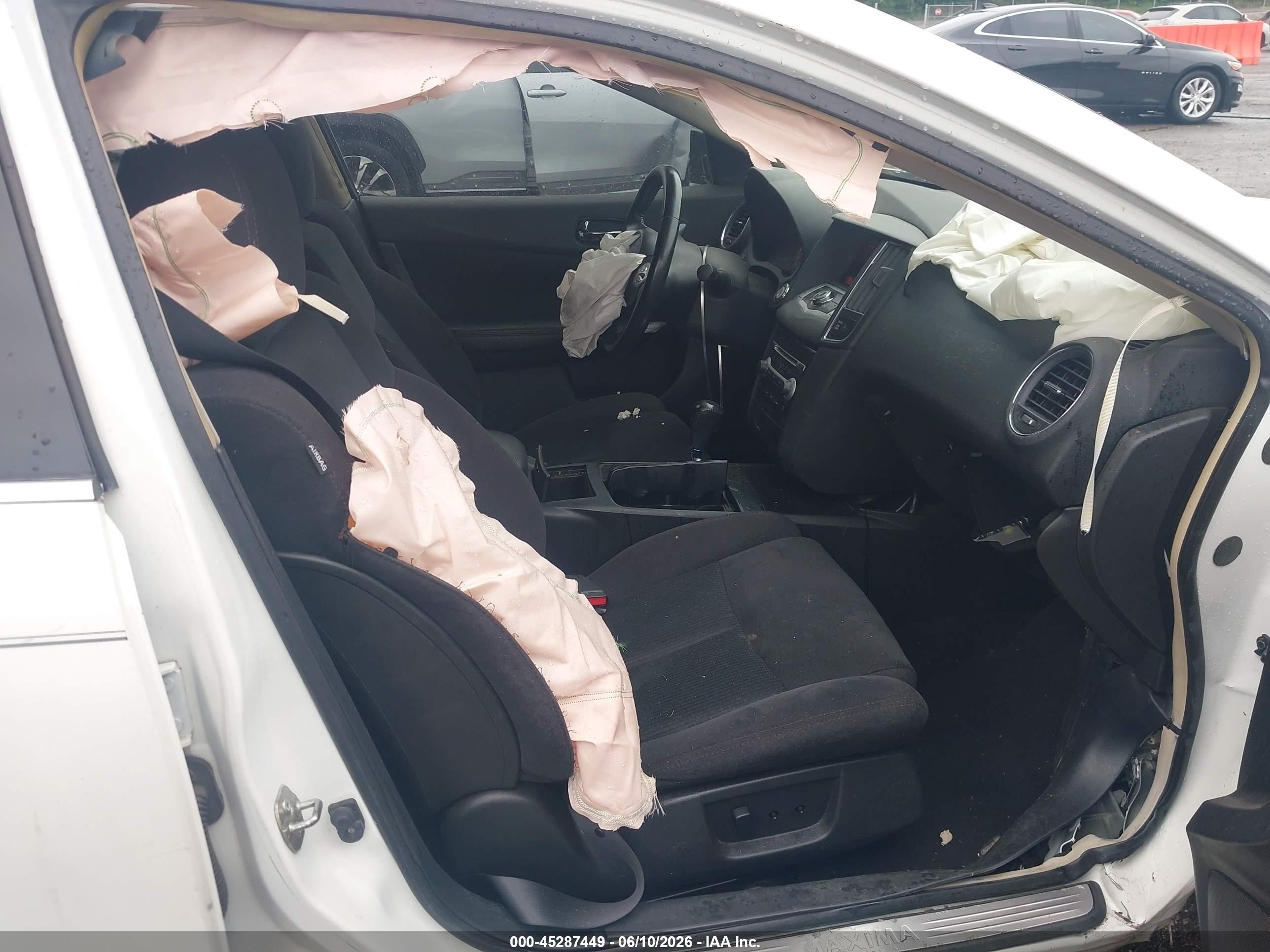 2014 Nissan Maxima 3.5 S White vin: 1N4AA5AP8EC443793