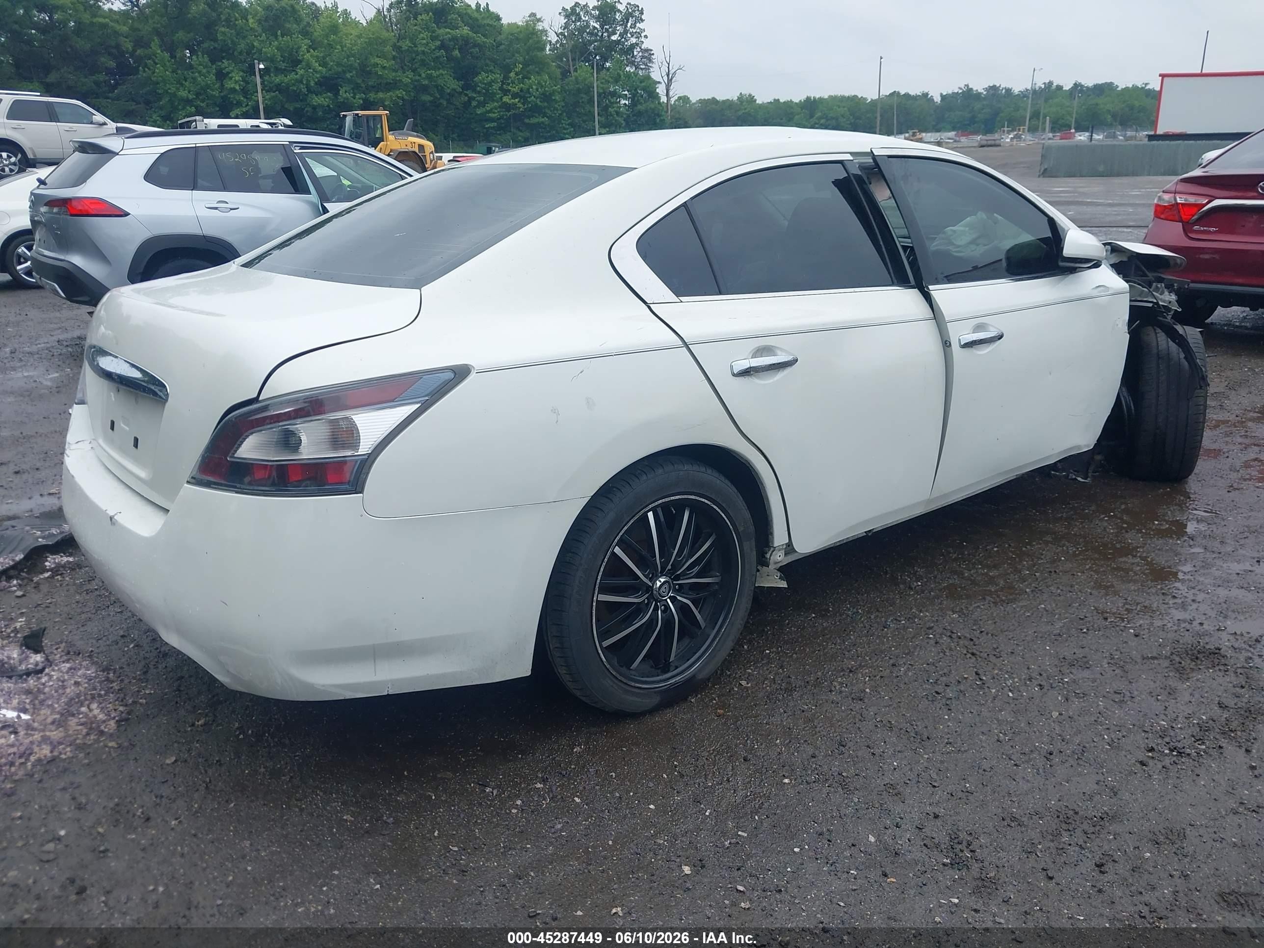 2014 Nissan Maxima 3.5 S White vin: 1N4AA5AP8EC443793