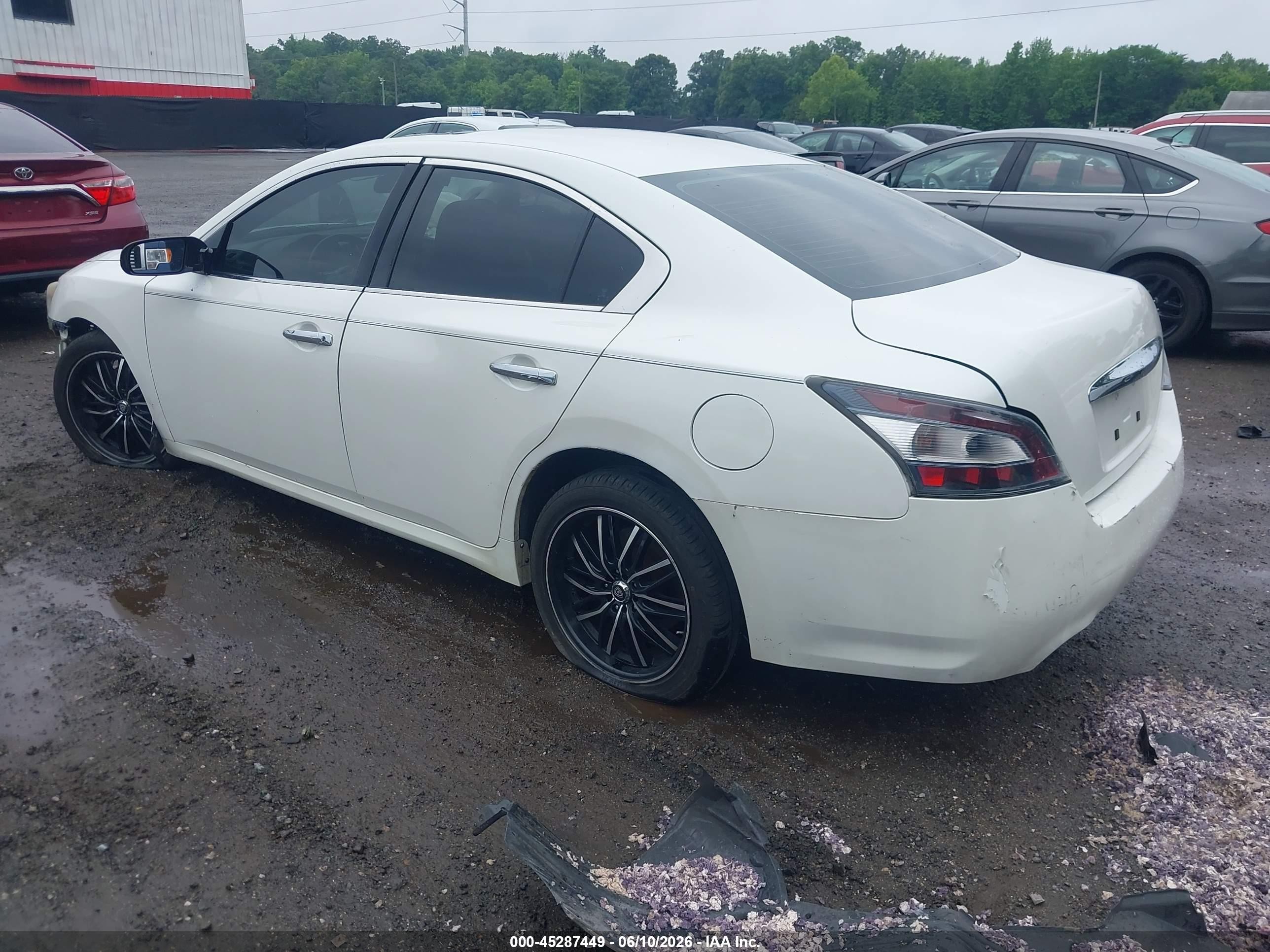 2014 Nissan Maxima 3.5 S White vin: 1N4AA5AP8EC443793