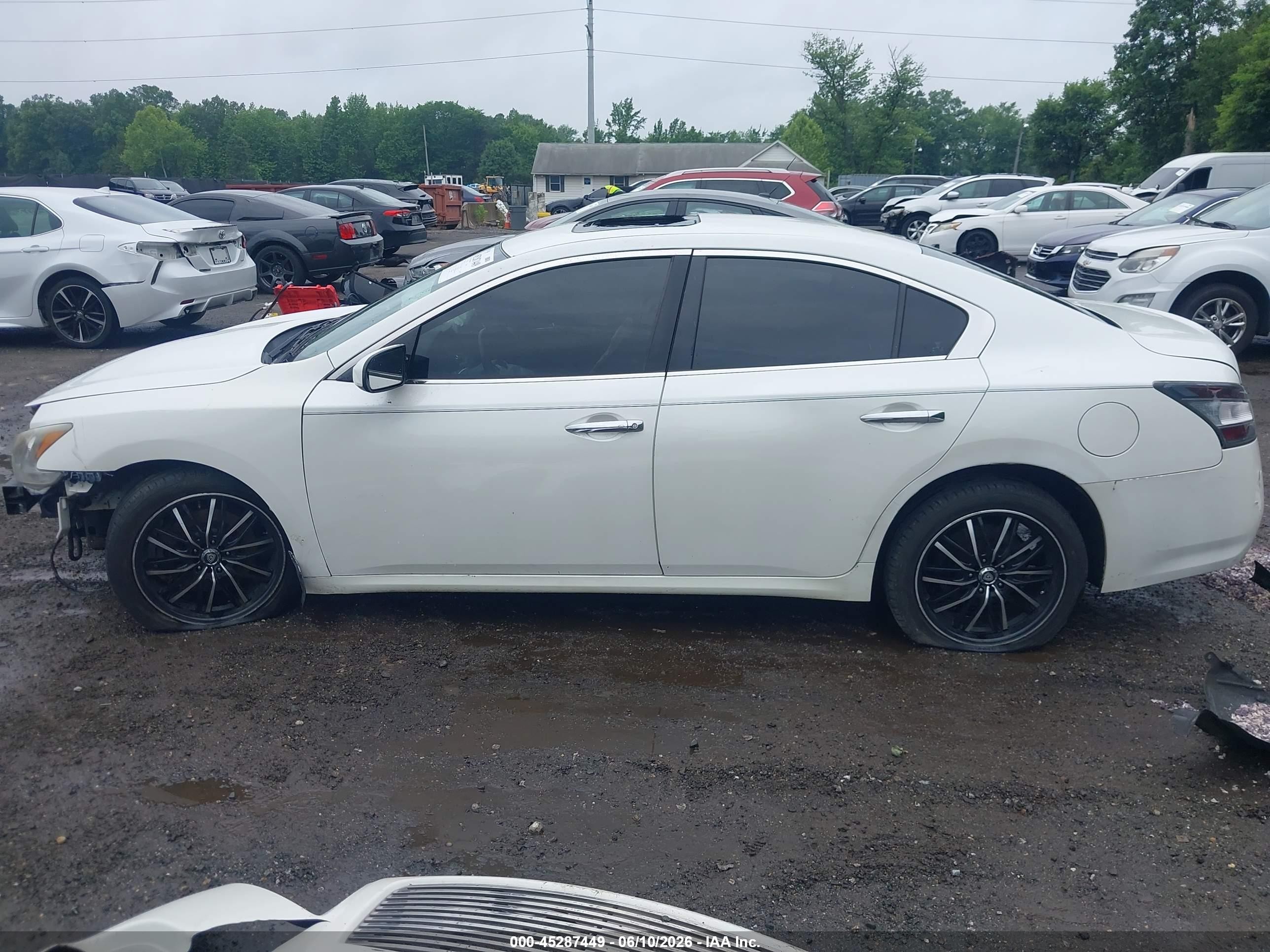 2014 Nissan Maxima 3.5 S White vin: 1N4AA5AP8EC443793