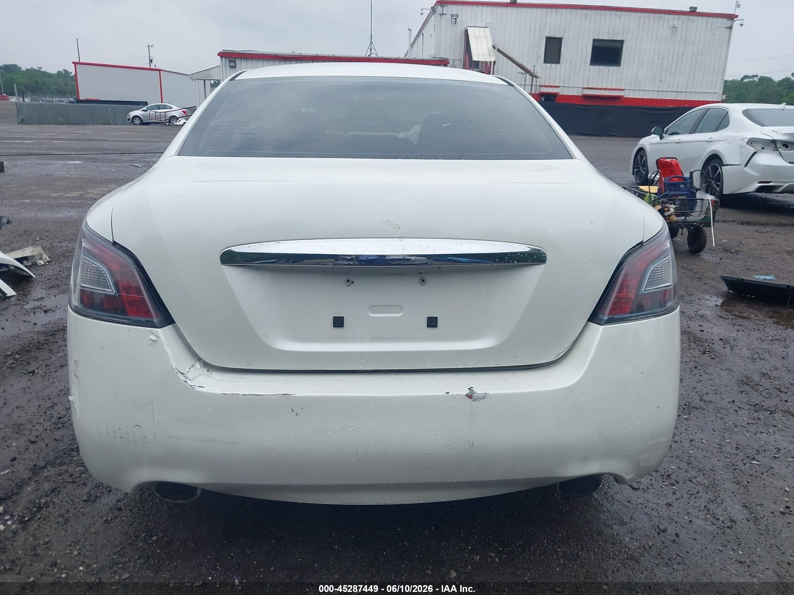 2014 Nissan Maxima 3.5 S White vin: 1N4AA5AP8EC443793