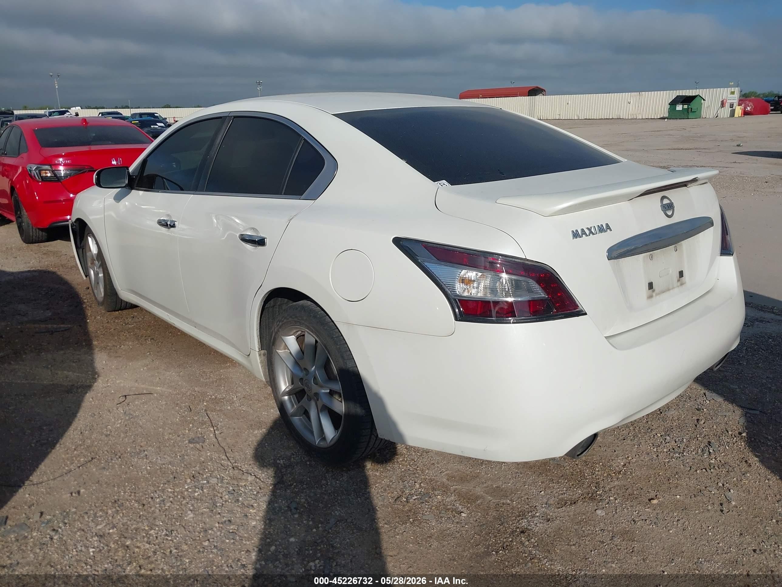 2014 Nissan Maxima 3.5 S White vin: 1N4AA5AP8EC447990