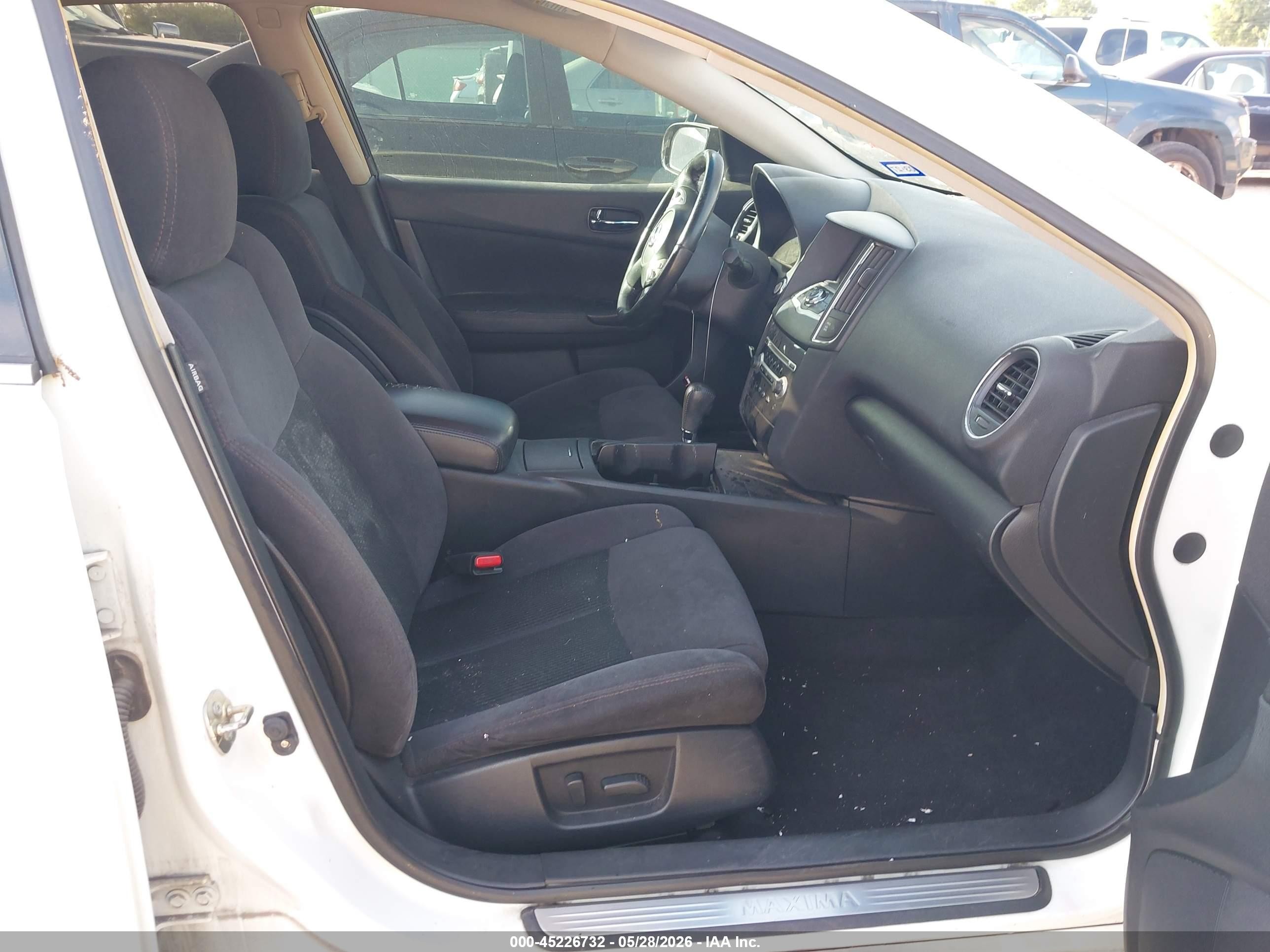 2014 Nissan Maxima 3.5 S White vin: 1N4AA5AP8EC447990