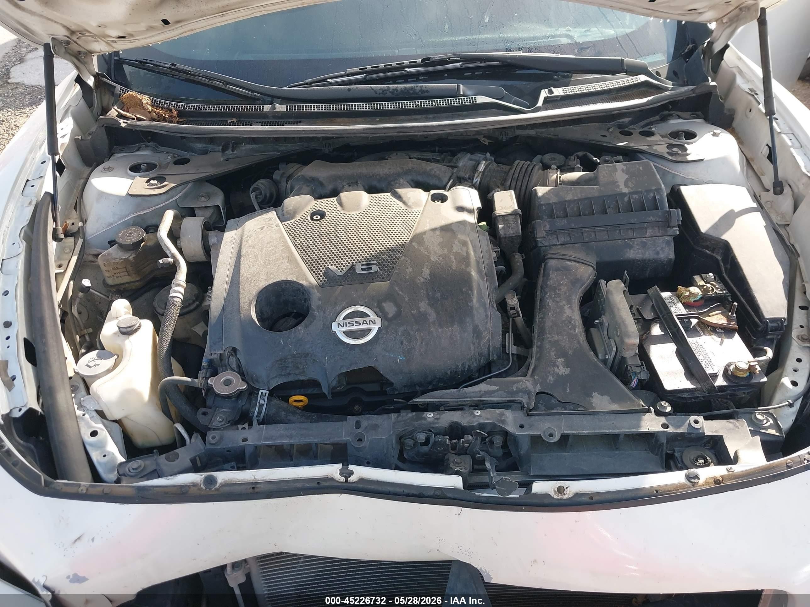 2014 Nissan Maxima 3.5 S White vin: 1N4AA5AP8EC447990