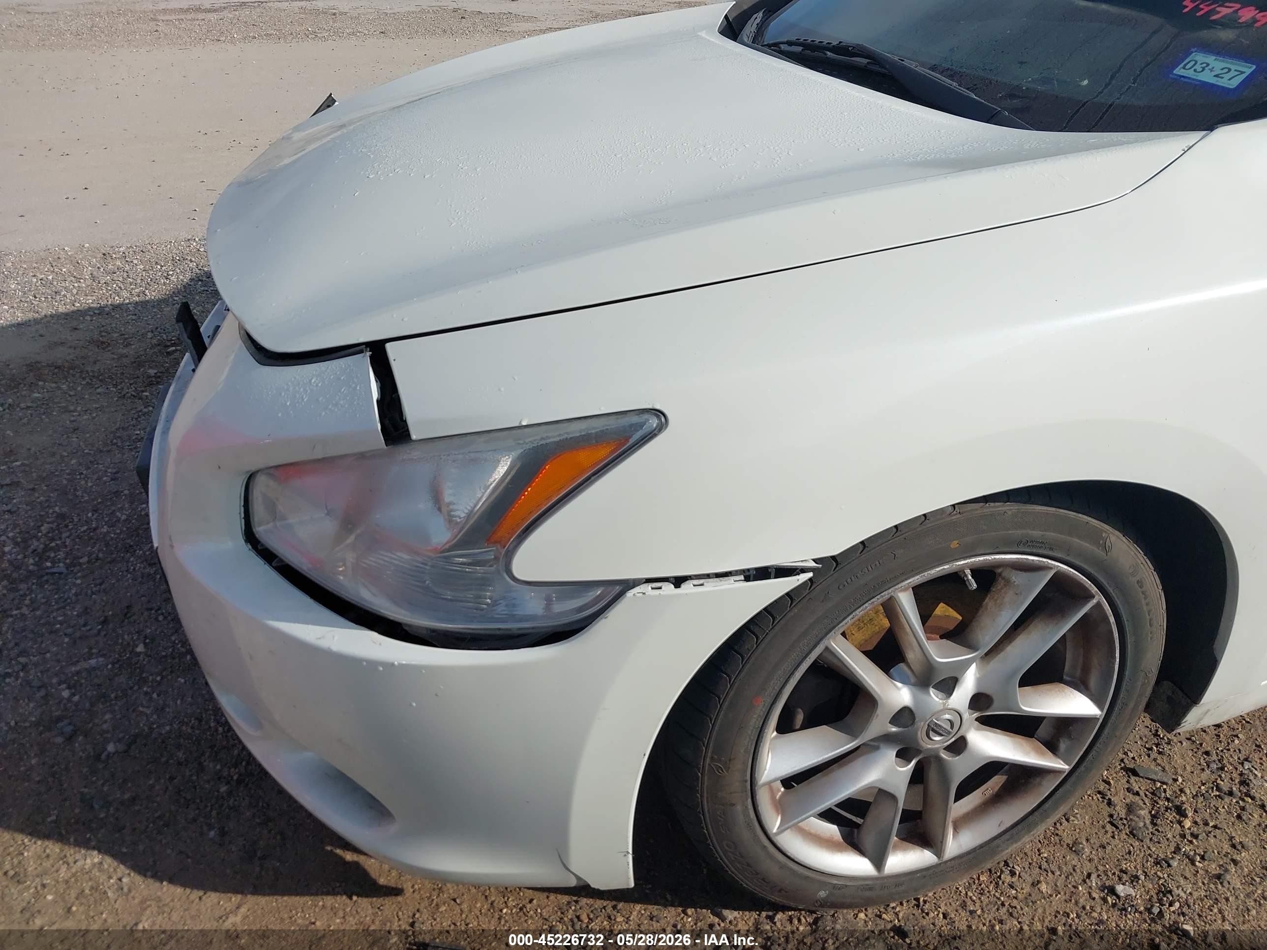2014 Nissan Maxima 3.5 S White vin: 1N4AA5AP8EC447990