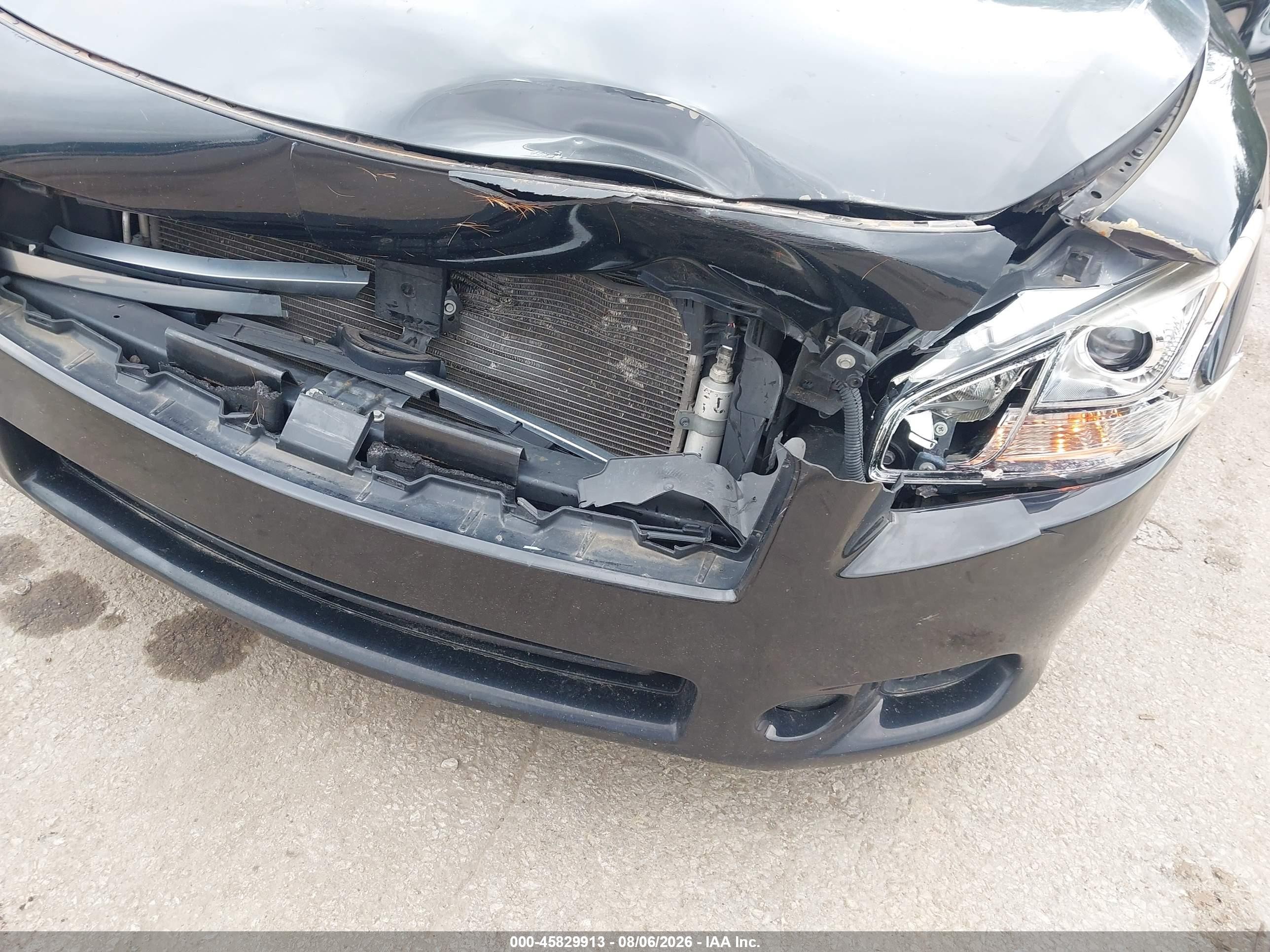 2014 Nissan Maxima 3.5 Sv Black vin: 1N4AA5AP8EC448394