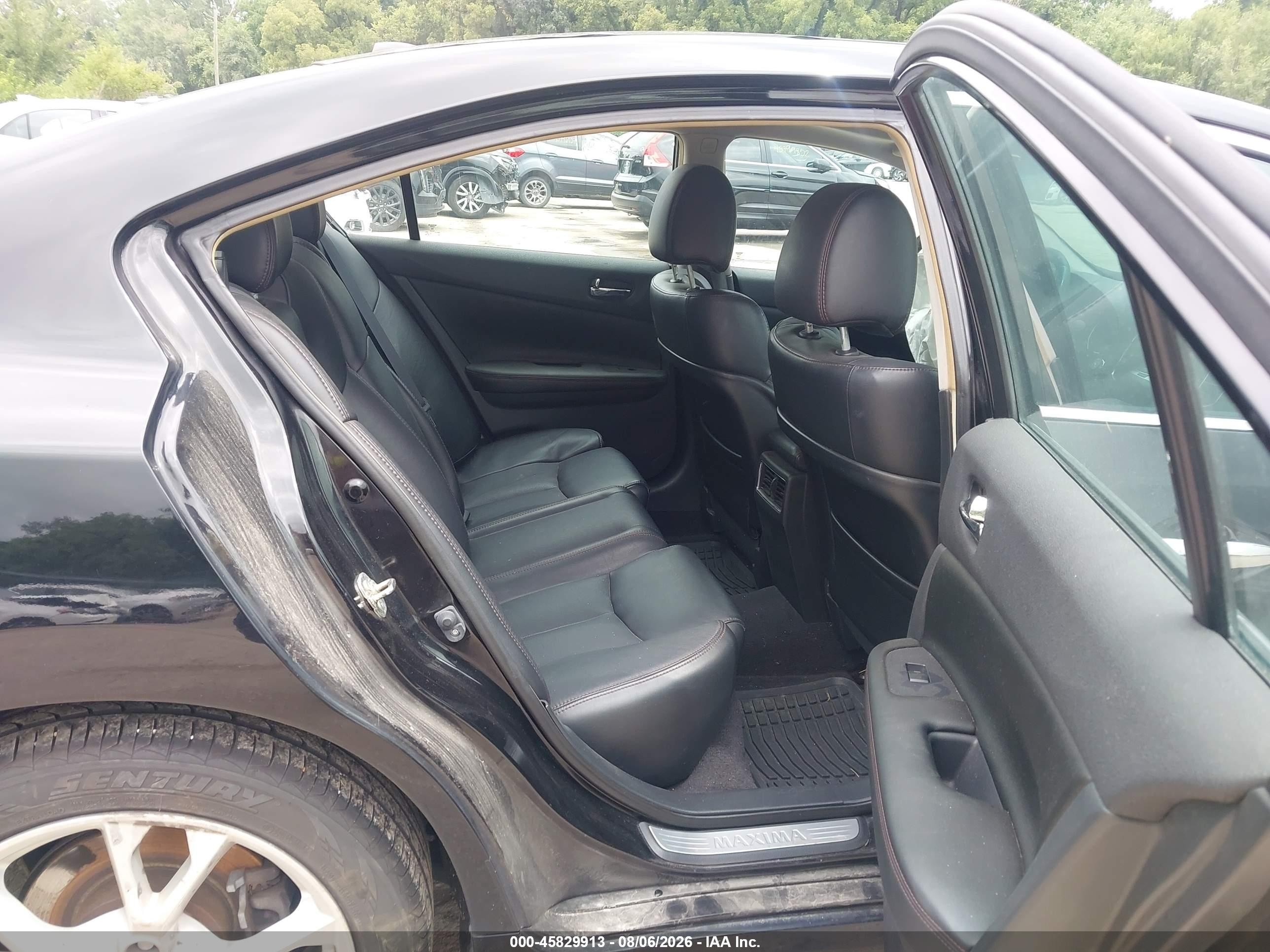 2014 Nissan Maxima 3.5 Sv Black vin: 1N4AA5AP8EC448394