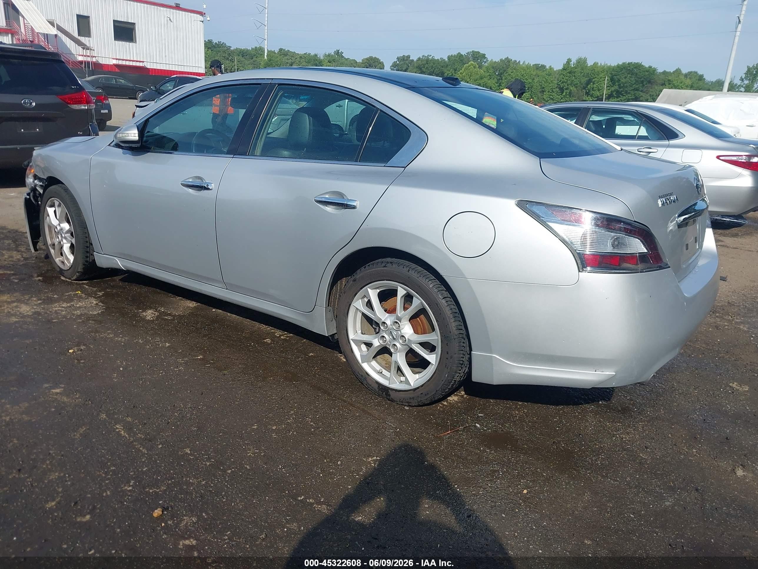 2014 Nissan Maxima 3.5 Sv Silver vin: 1N4AA5AP8EC448847