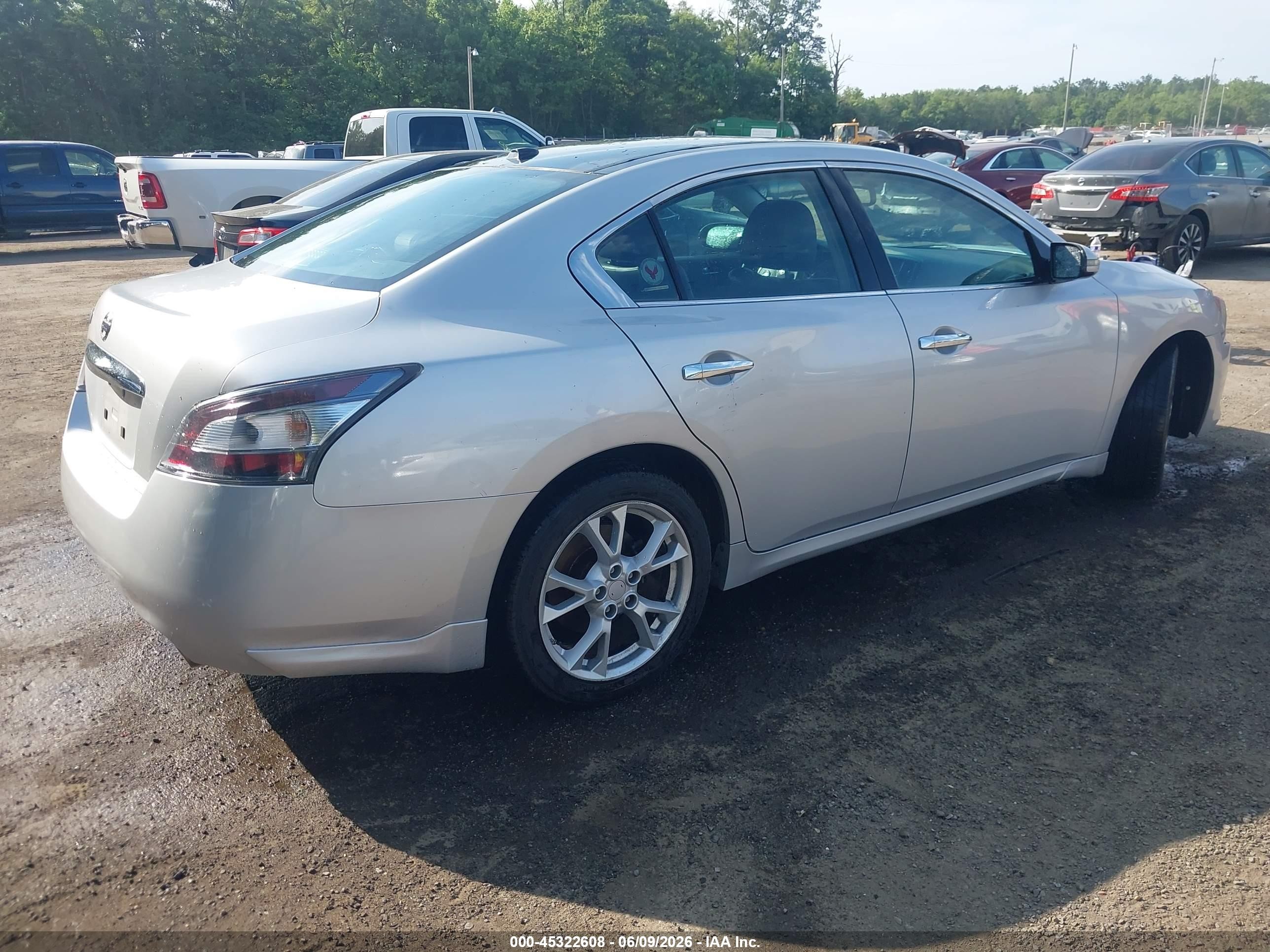 2014 Nissan Maxima 3.5 Sv Silver vin: 1N4AA5AP8EC448847
