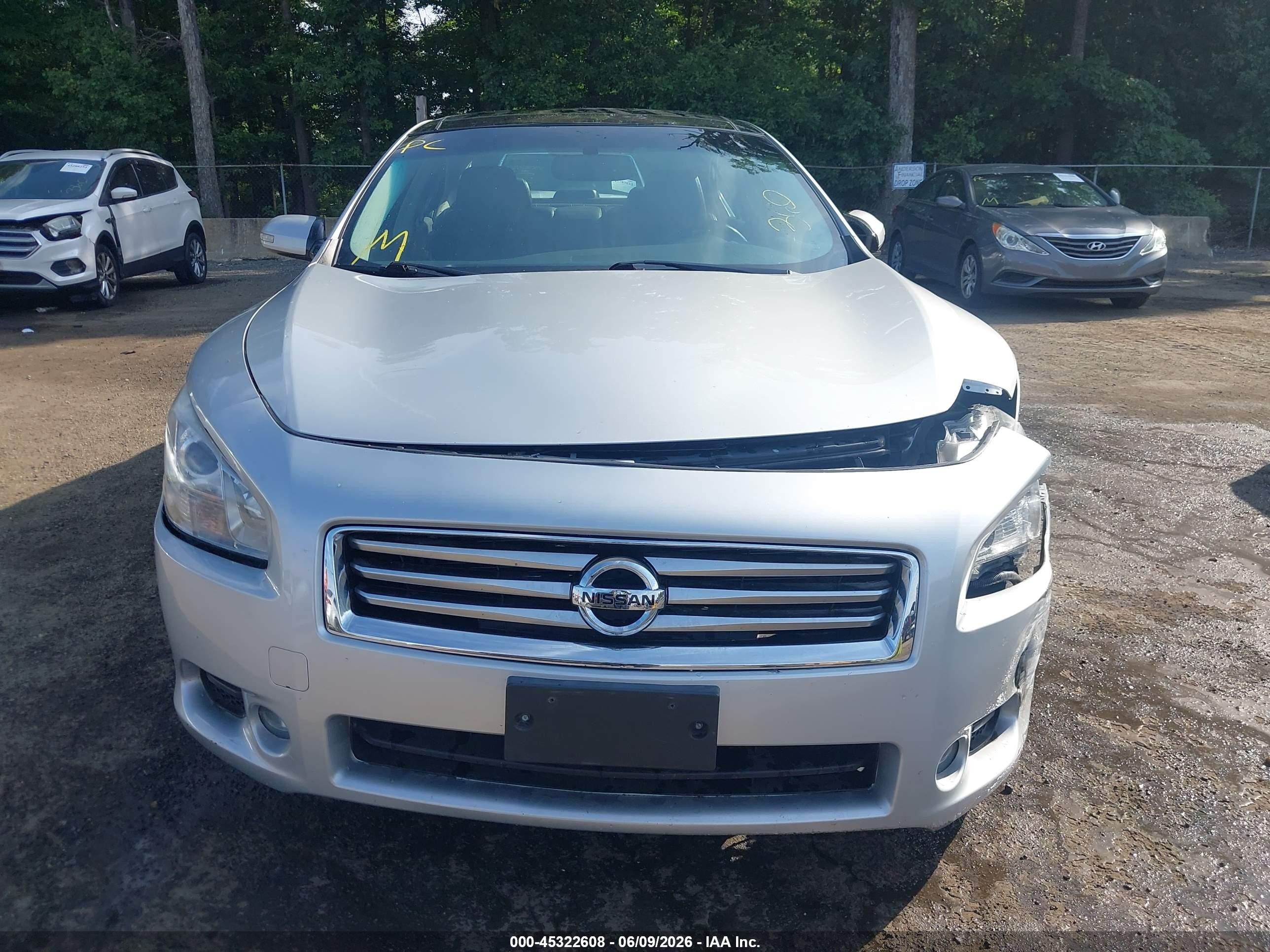 2014 Nissan Maxima 3.5 Sv Silver vin: 1N4AA5AP8EC448847