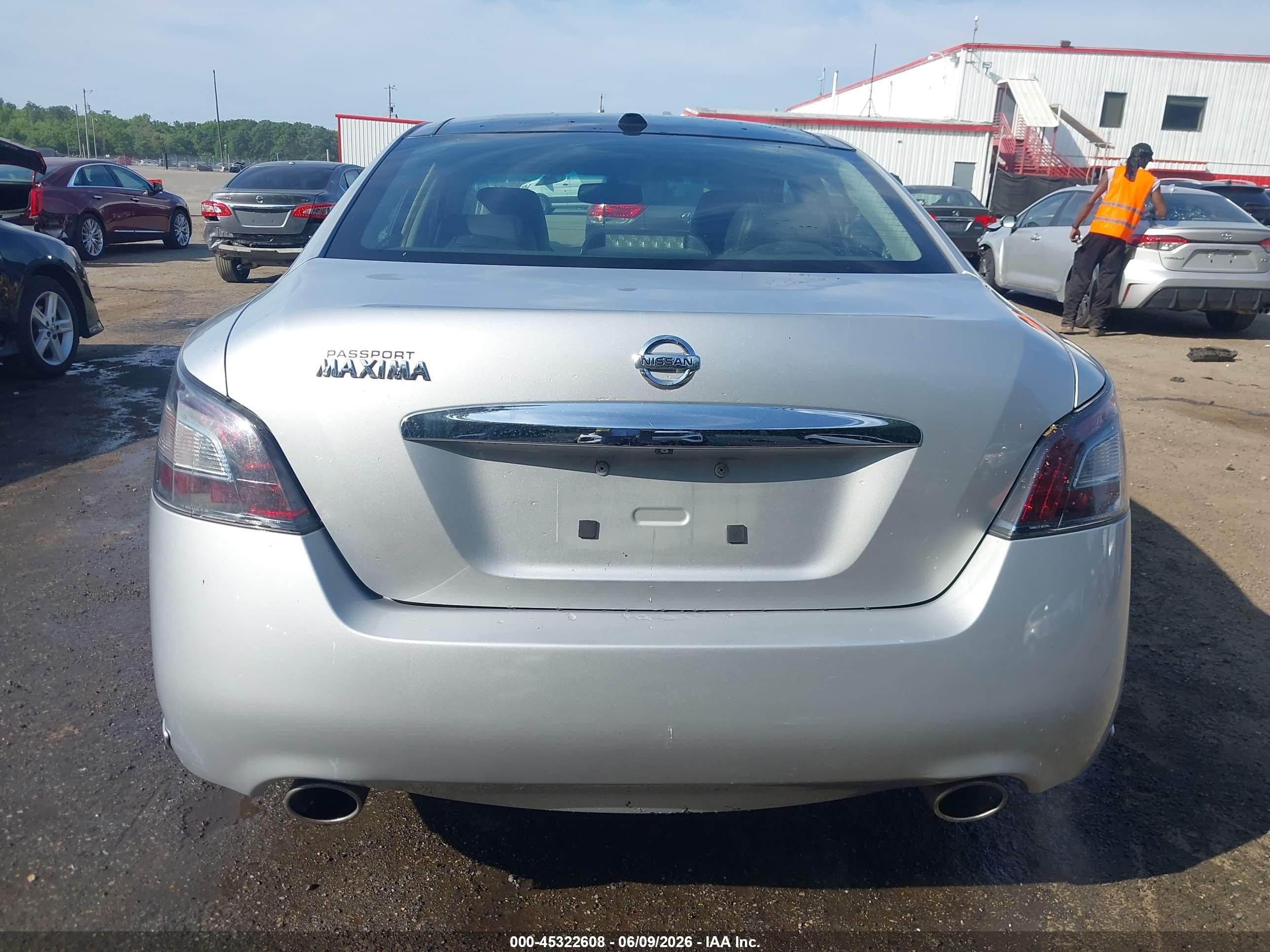 2014 Nissan Maxima 3.5 Sv Silver vin: 1N4AA5AP8EC448847