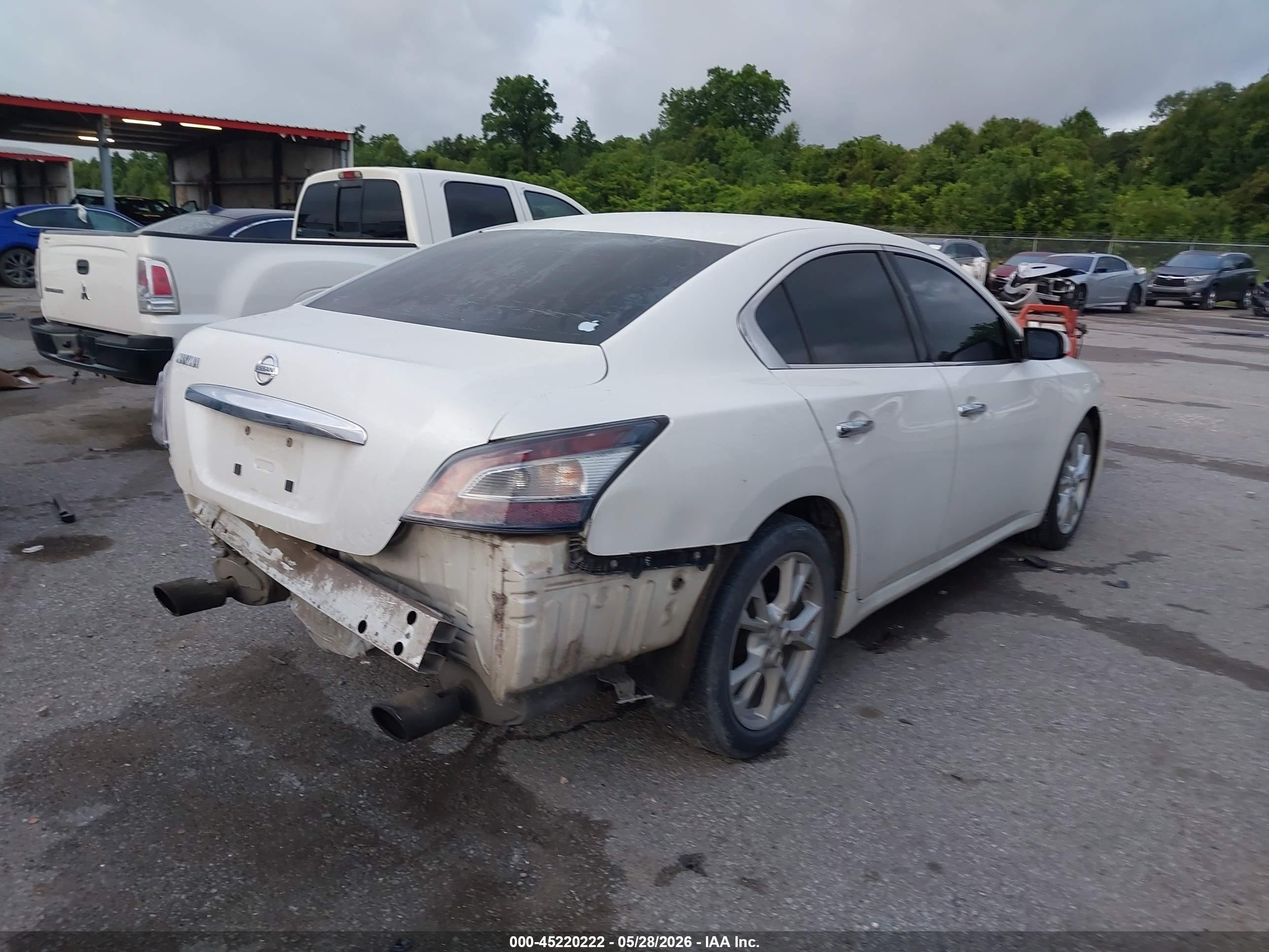 2014 Nissan Maxima 3.5 S White vin: 1N4AA5AP8EC449724