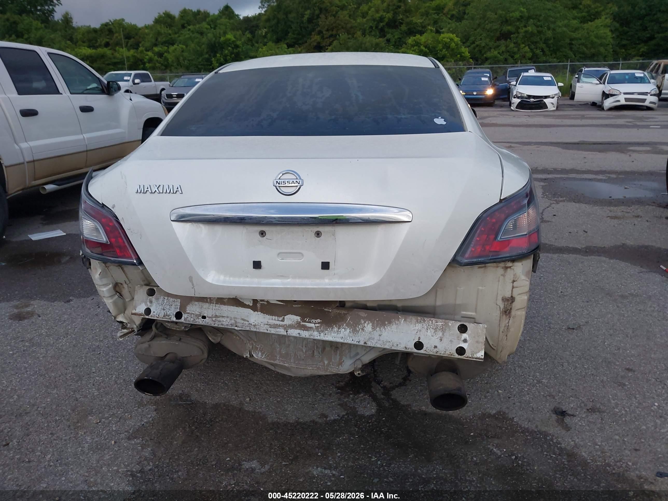 2014 Nissan Maxima 3.5 S White vin: 1N4AA5AP8EC449724