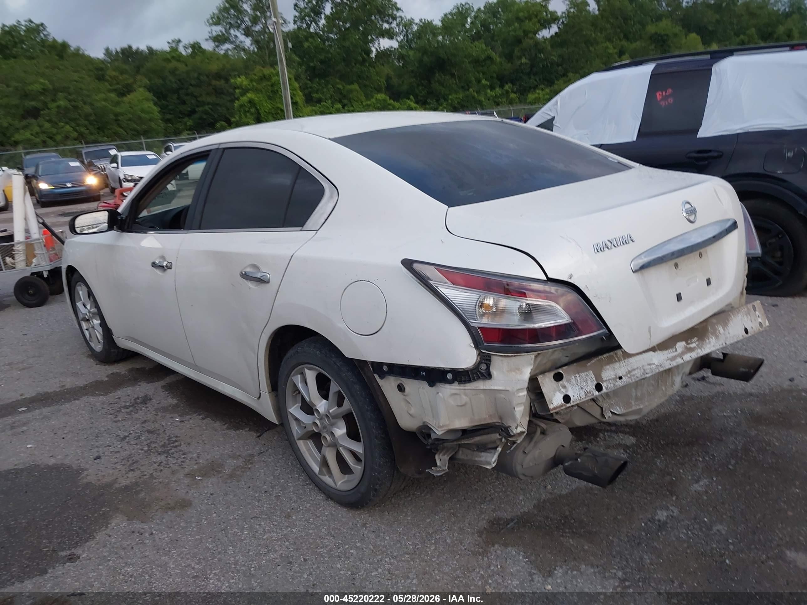 2014 Nissan Maxima 3.5 S White vin: 1N4AA5AP8EC449724