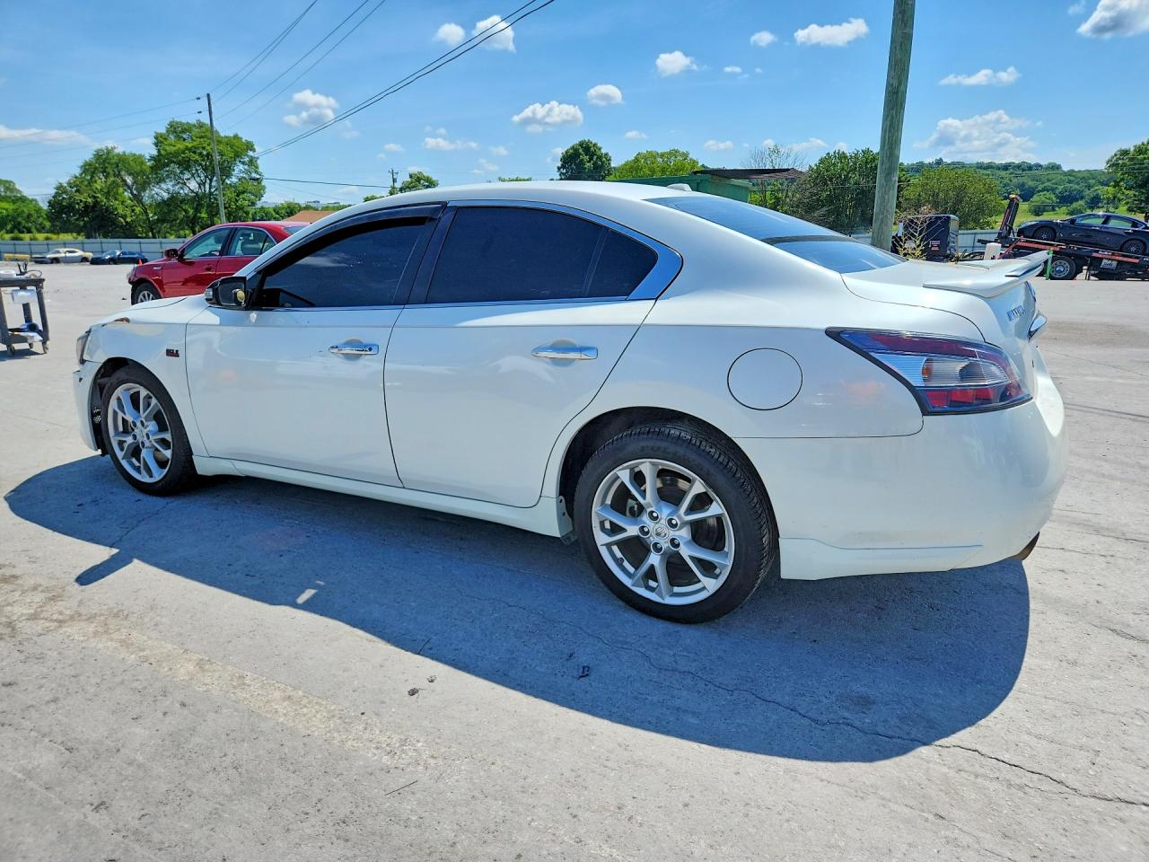 2014 Nissan Maxima 3.5 S White vin: 1N4AA5AP8EC450534