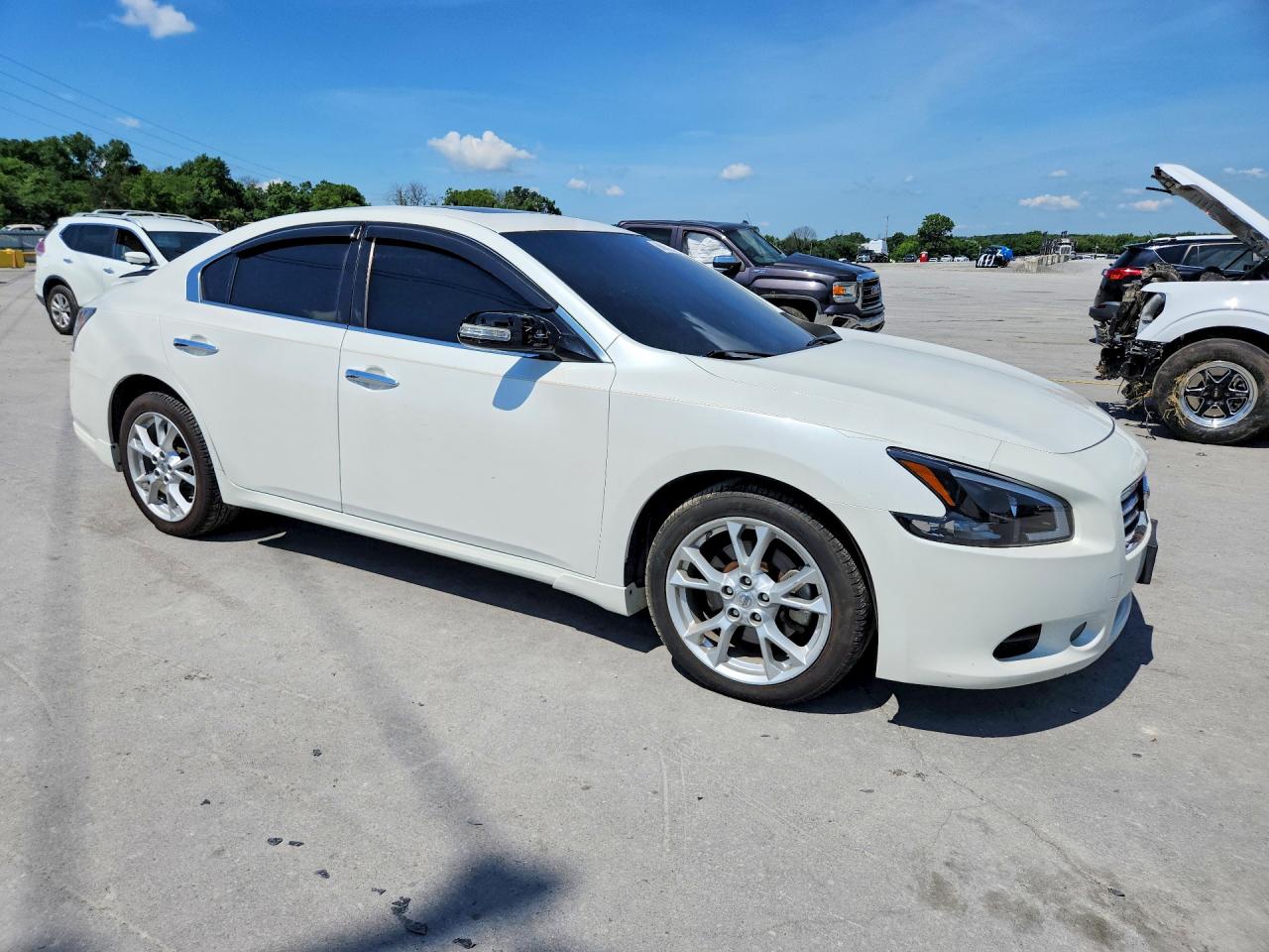 2014 Nissan Maxima 3.5 S White vin: 1N4AA5AP8EC450534