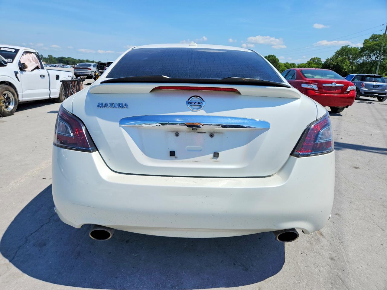 2014 Nissan Maxima 3.5 S White vin: 1N4AA5AP8EC450534