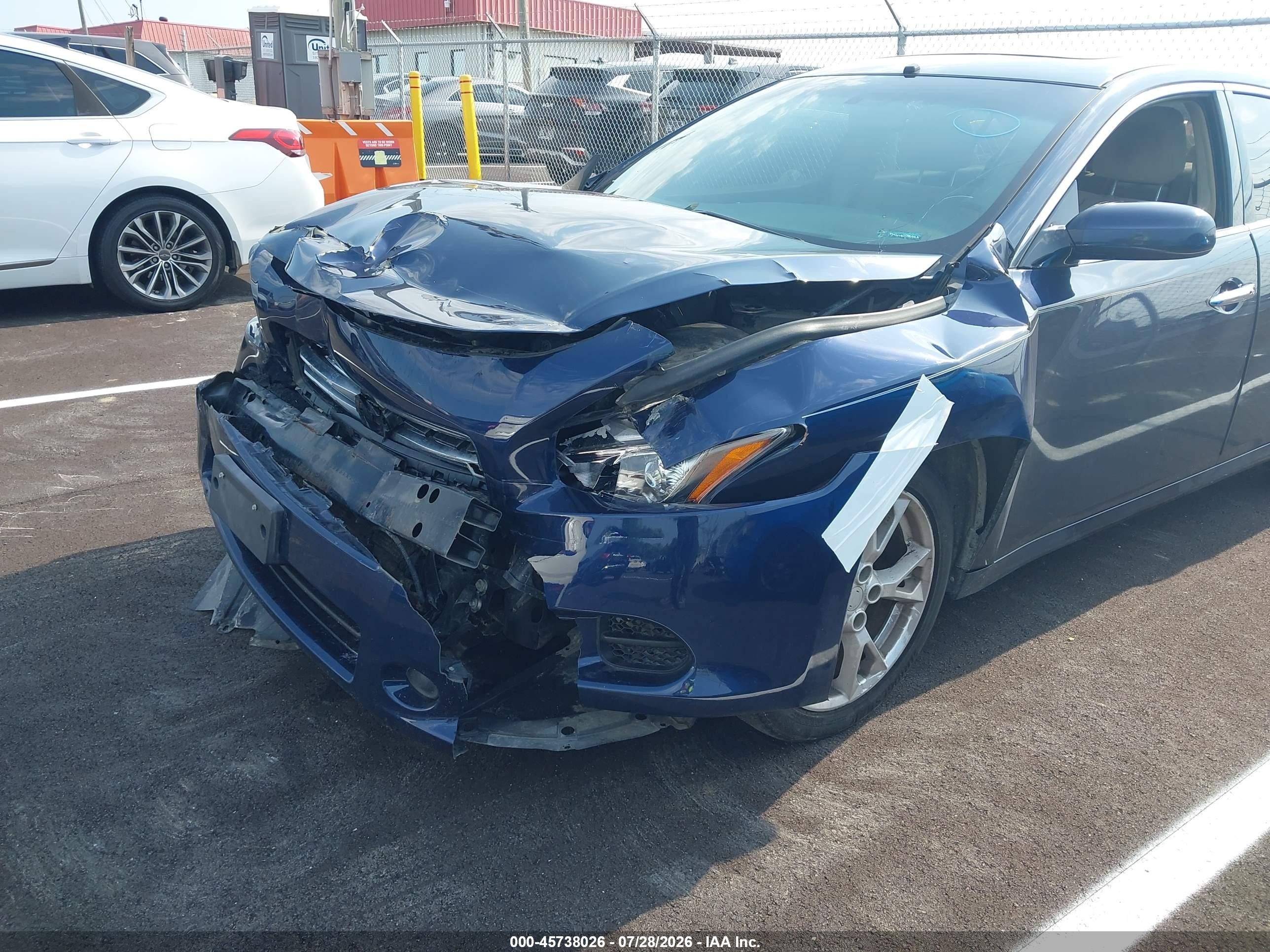 2014 Nissan Maxima 3.5 S Blue vin: 1N4AA5AP8EC452722