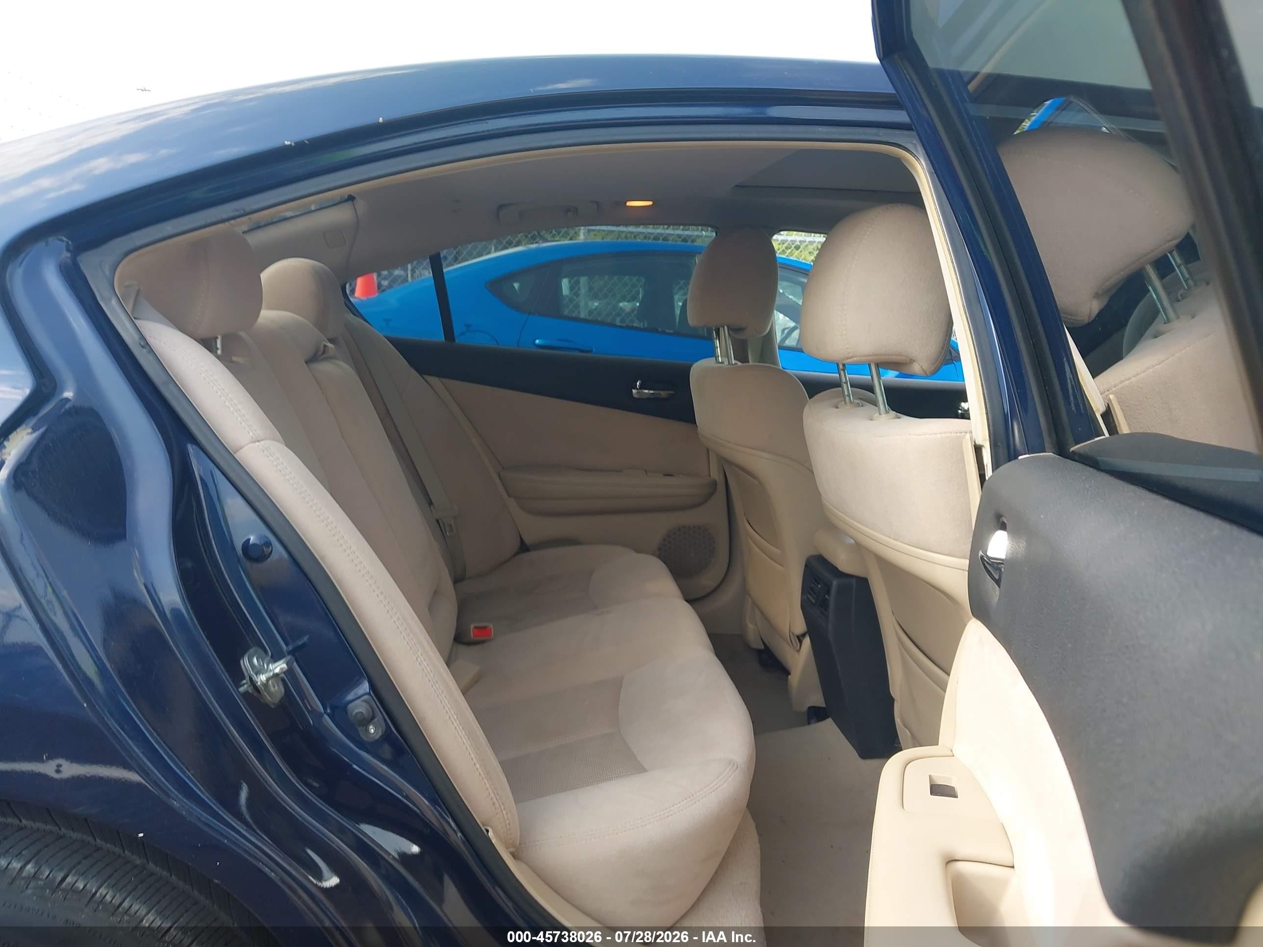 2014 Nissan Maxima 3.5 S Blue vin: 1N4AA5AP8EC452722