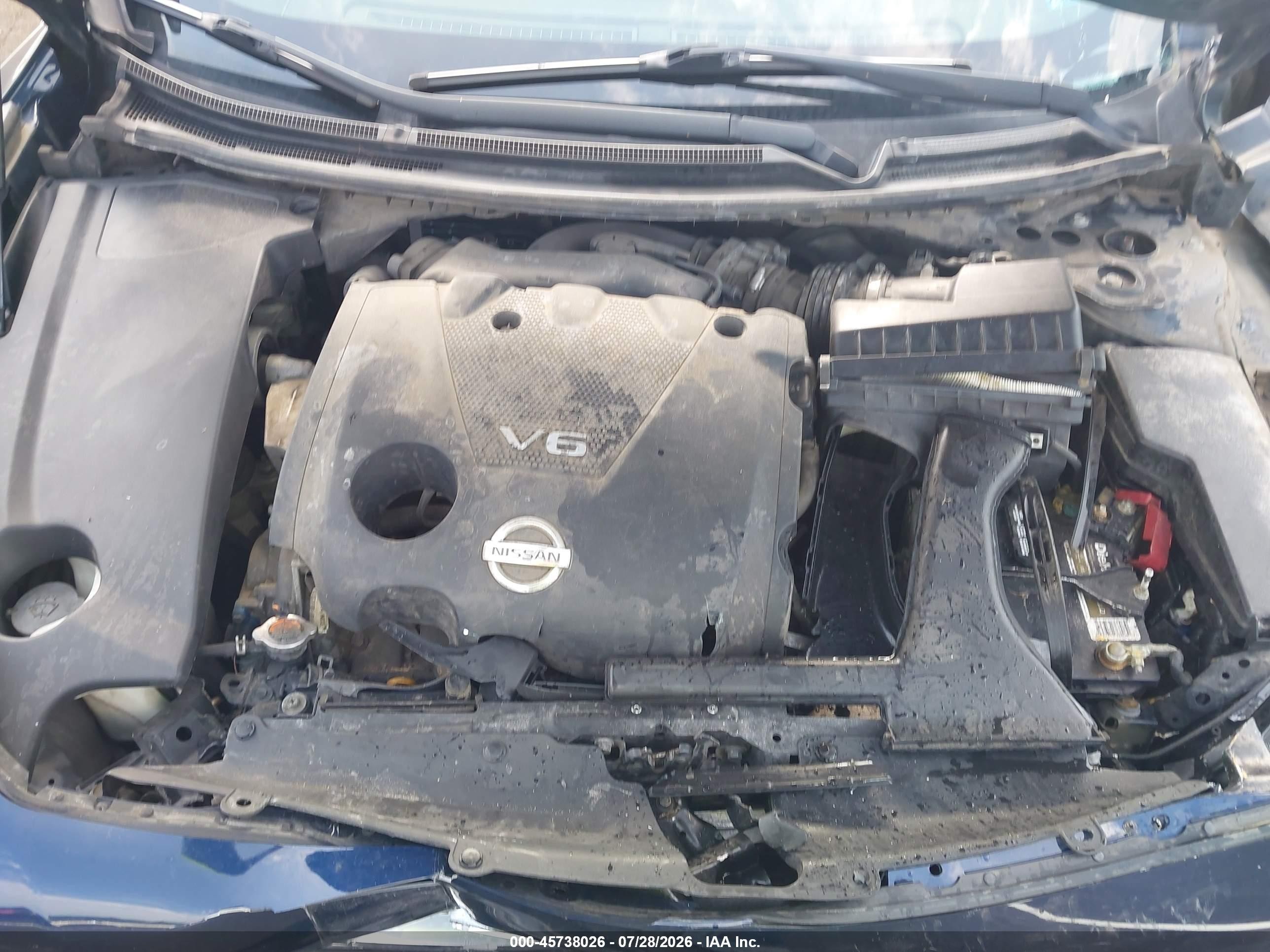 2014 Nissan Maxima 3.5 S Blue vin: 1N4AA5AP8EC452722