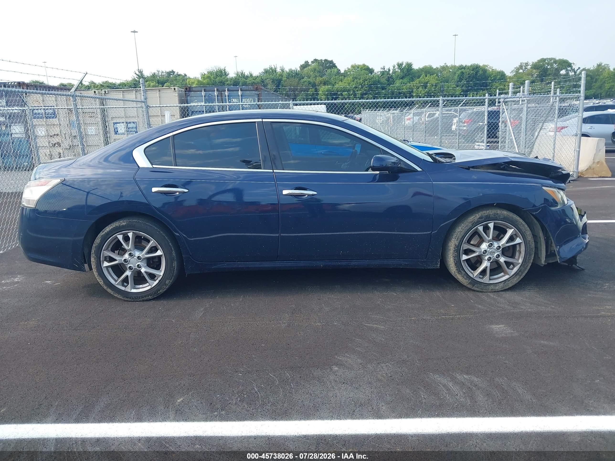 2014 Nissan Maxima 3.5 S Blue vin: 1N4AA5AP8EC452722