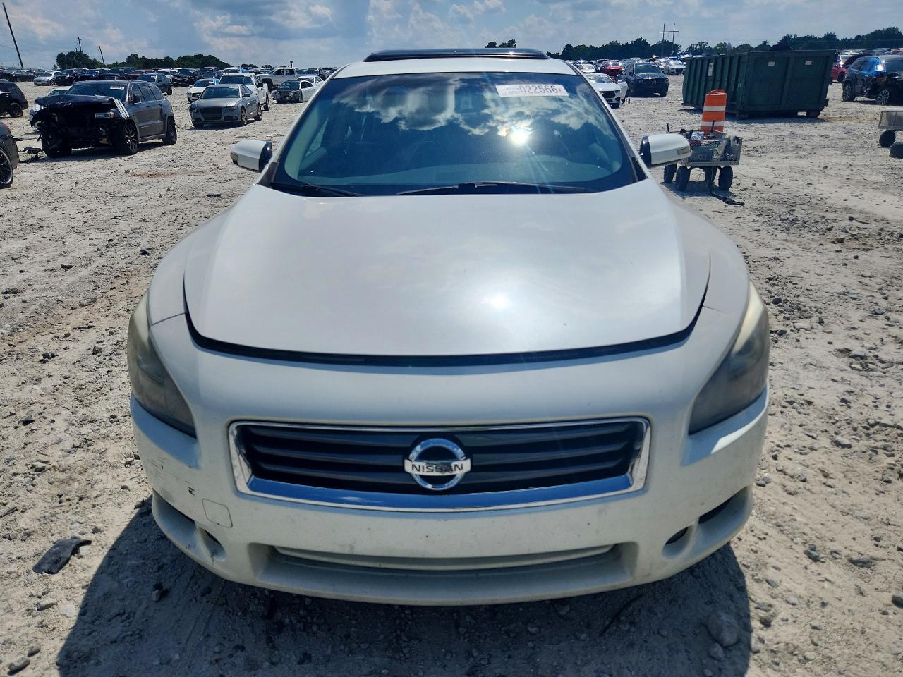 2014 Nissan Maxima 3.5 Sv White vin: 1N4AA5AP8EC471125