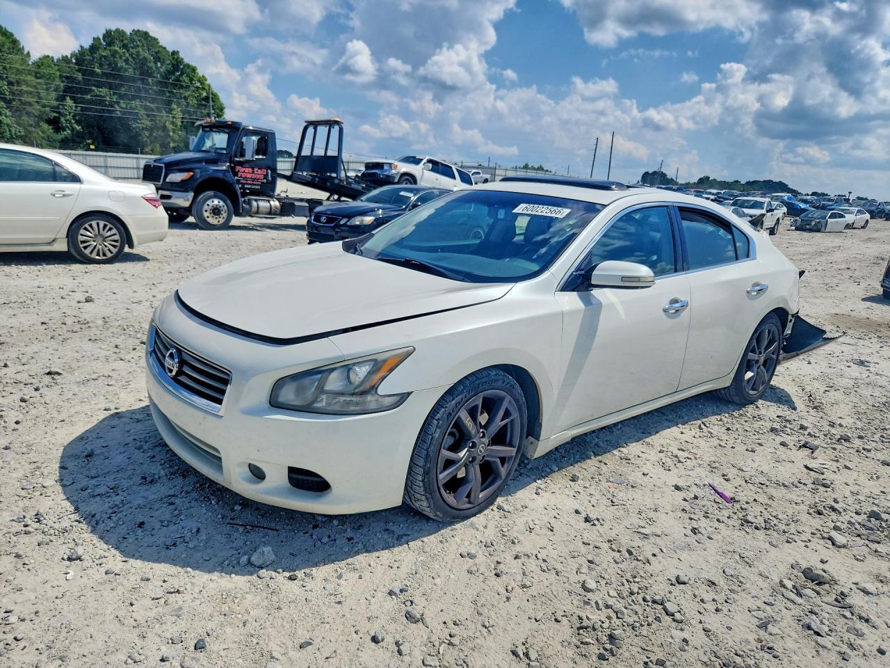 2014 Nissan Maxima 3.5 Sv White vin: 1N4AA5AP8EC471125