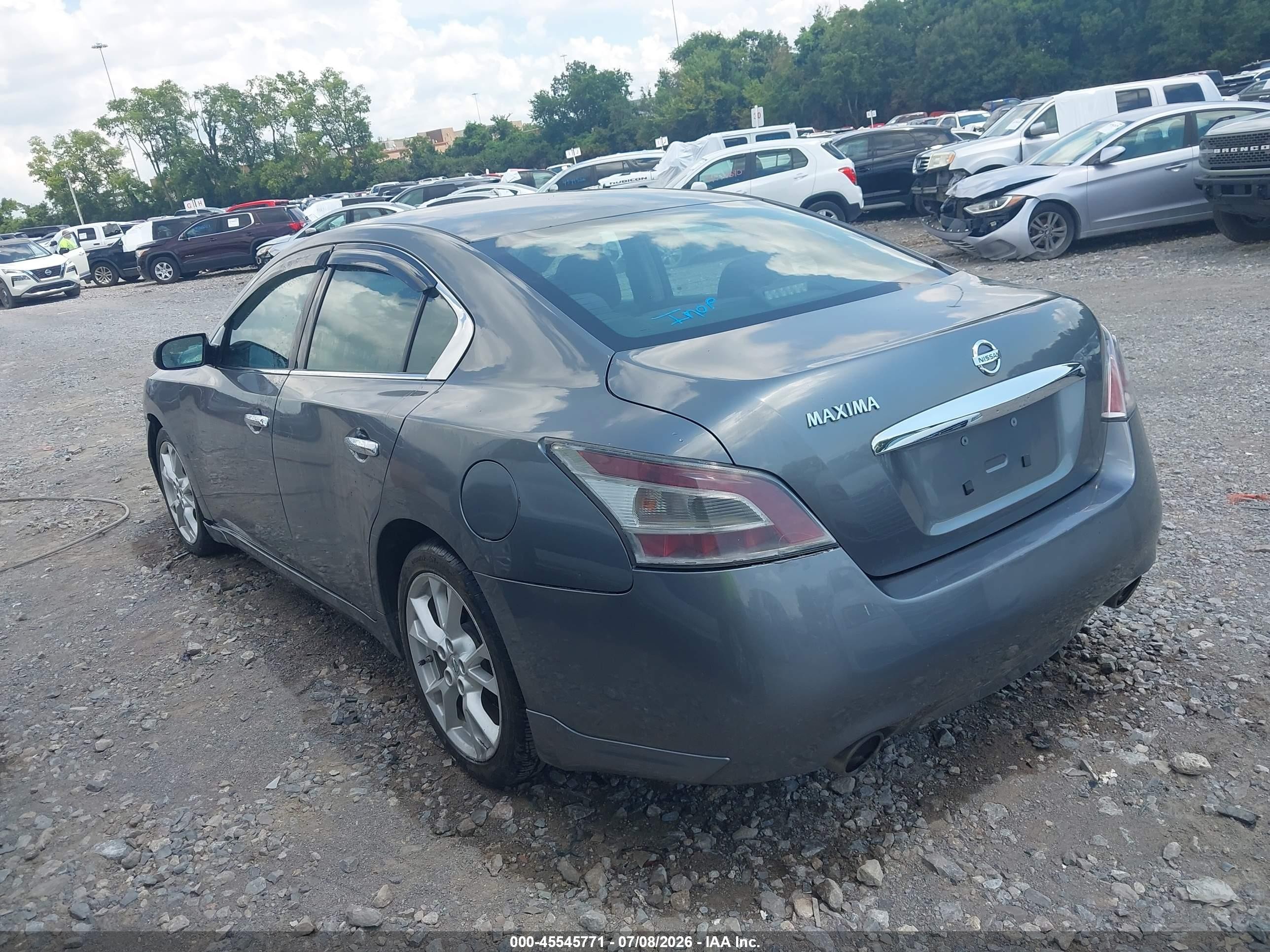 2014 Nissan Maxima 3.5 S Gray vin: 1N4AA5AP8EC471206