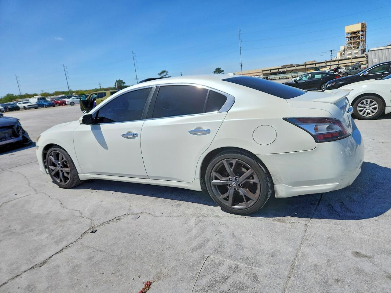 2014 Nissan Maxima 3.5 Sv White vin: 1N4AA5AP8EC473165