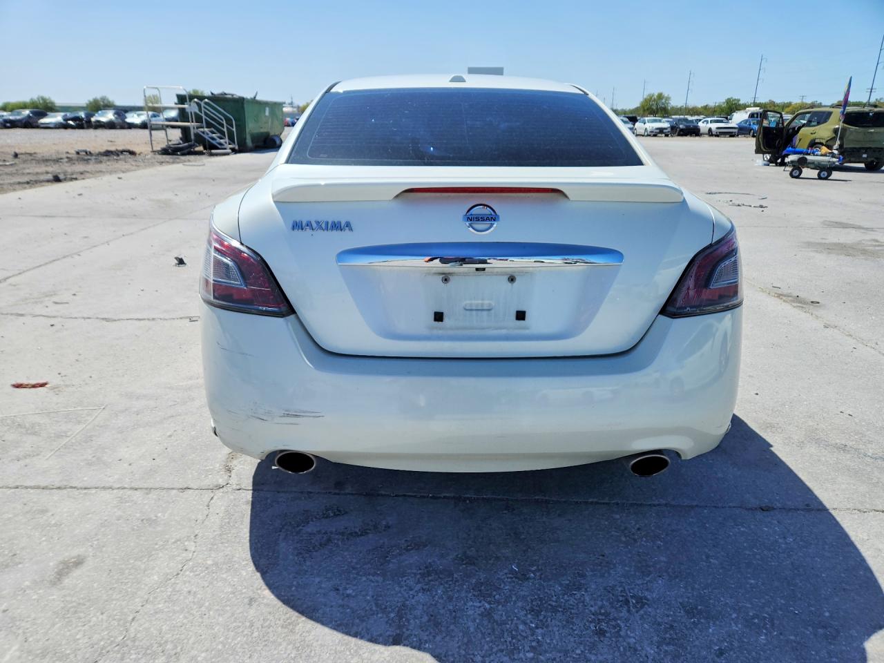2014 Nissan Maxima 3.5 Sv White vin: 1N4AA5AP8EC473165
