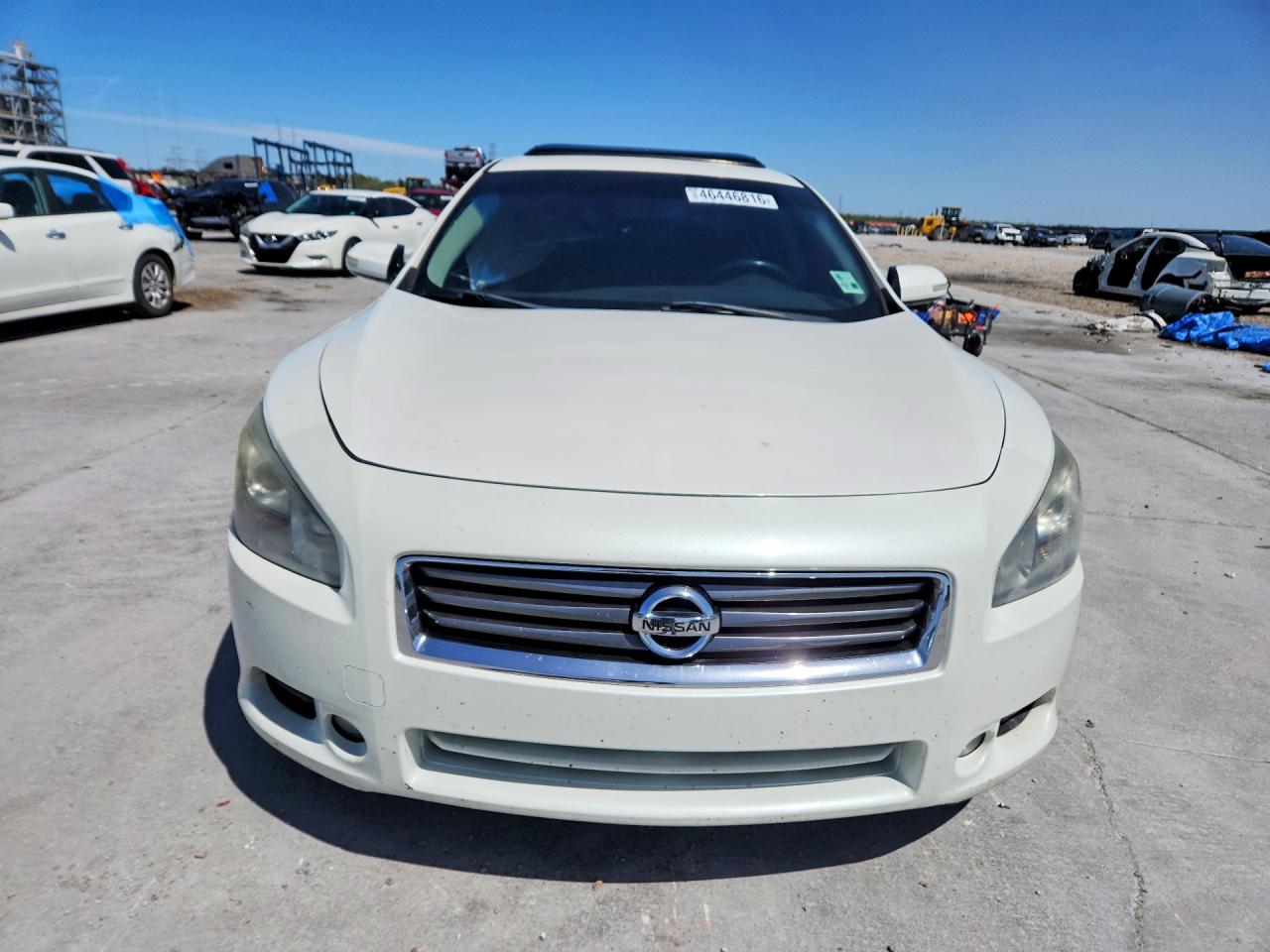 2014 Nissan Maxima 3.5 Sv White vin: 1N4AA5AP8EC473165