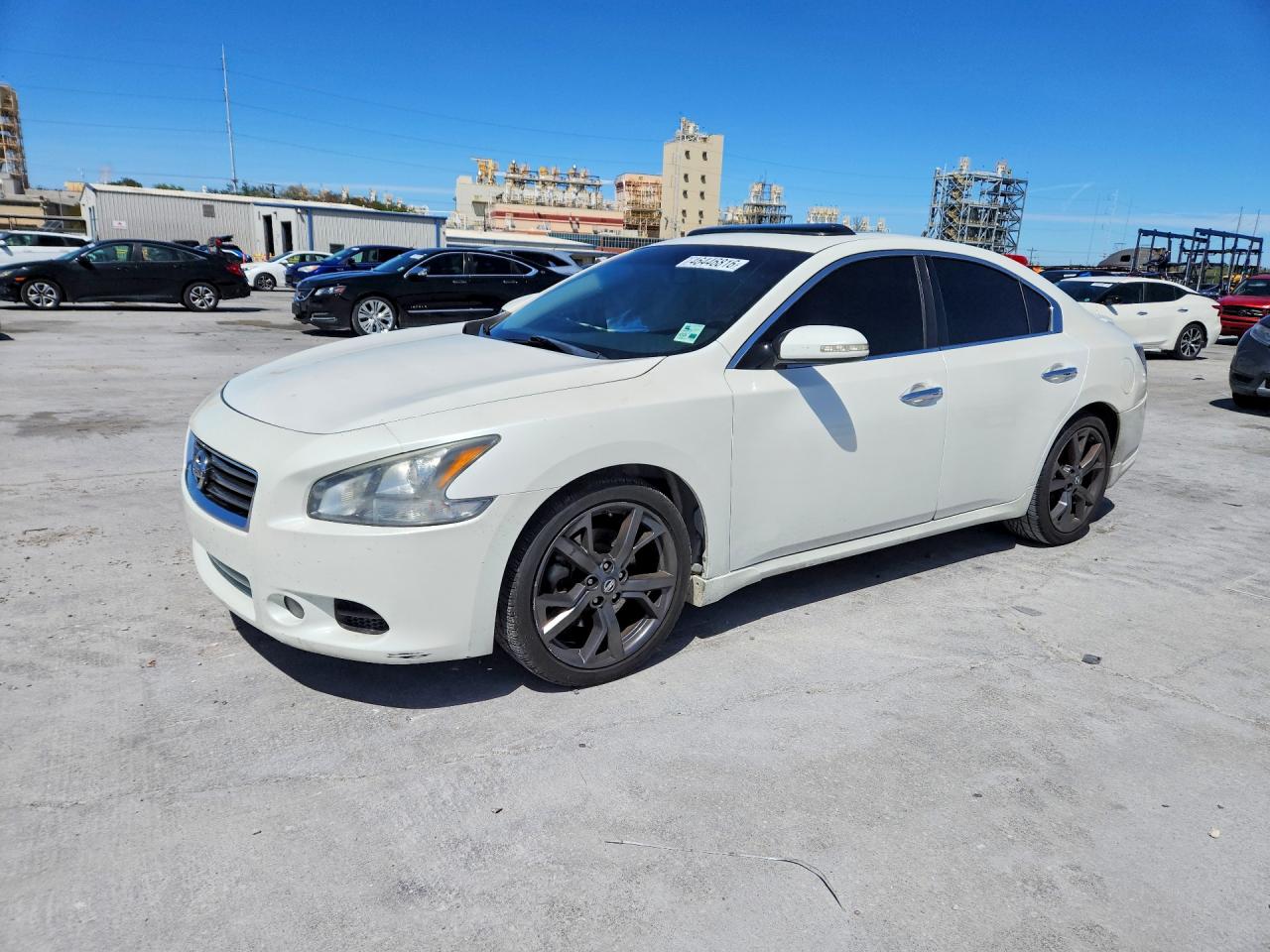 2014 Nissan Maxima 3.5 Sv White vin: 1N4AA5AP8EC473165