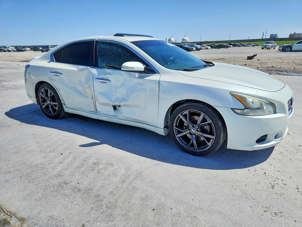 2014 Nissan Maxima 3.5 Sv White vin: 1N4AA5AP8EC473165