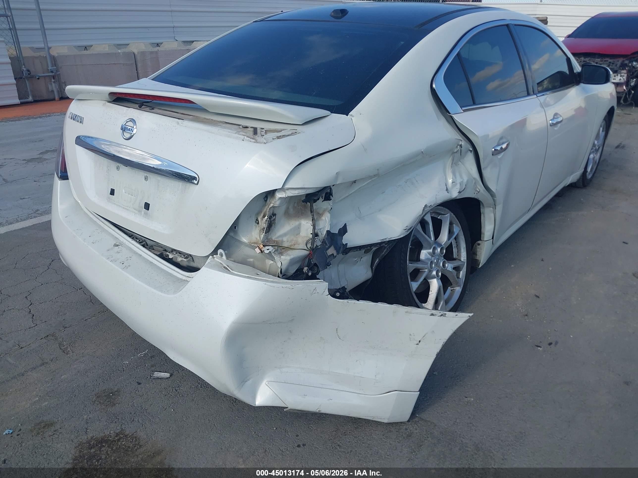 2014 Nissan Maxima 3.5 Sv White vin: 1N4AA5AP8EC476647