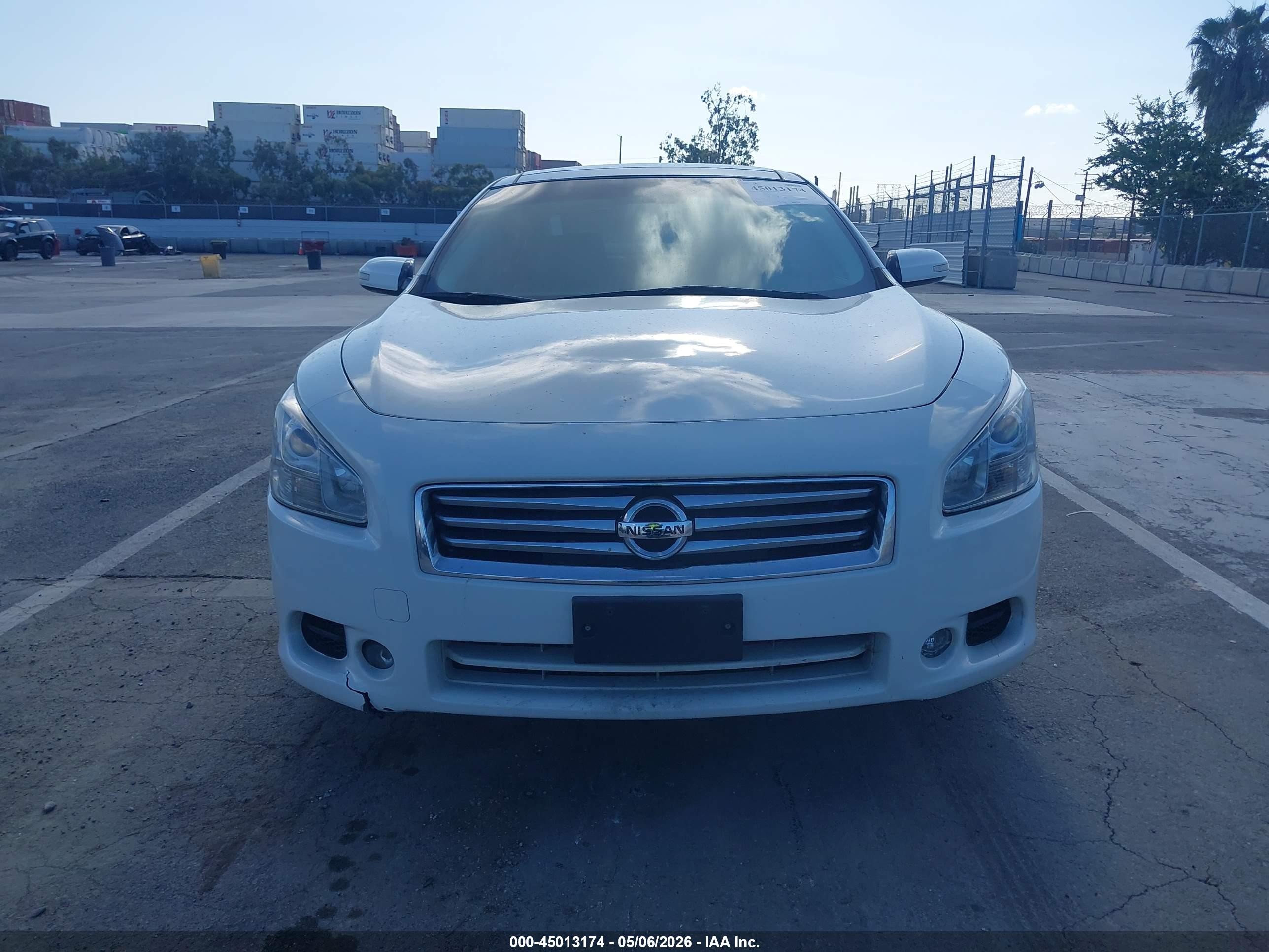2014 Nissan Maxima 3.5 Sv White vin: 1N4AA5AP8EC476647