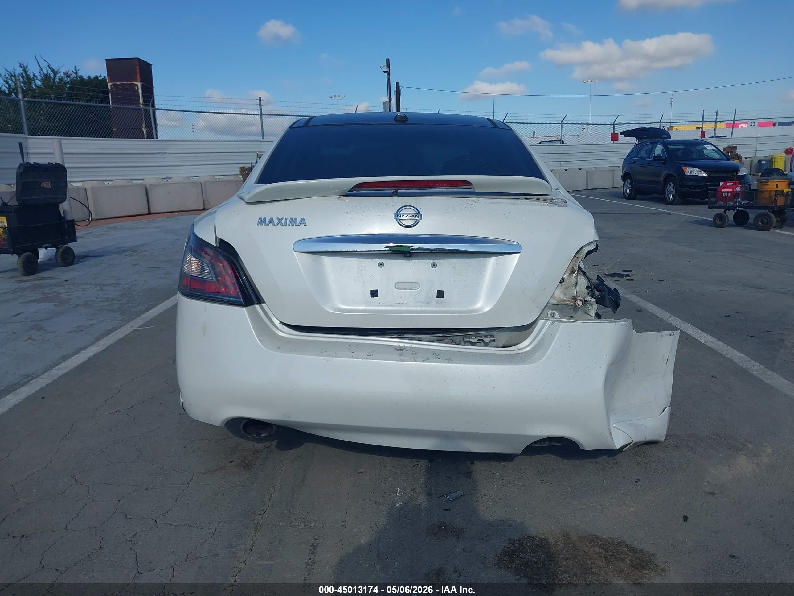 2014 Nissan Maxima 3.5 Sv White vin: 1N4AA5AP8EC476647