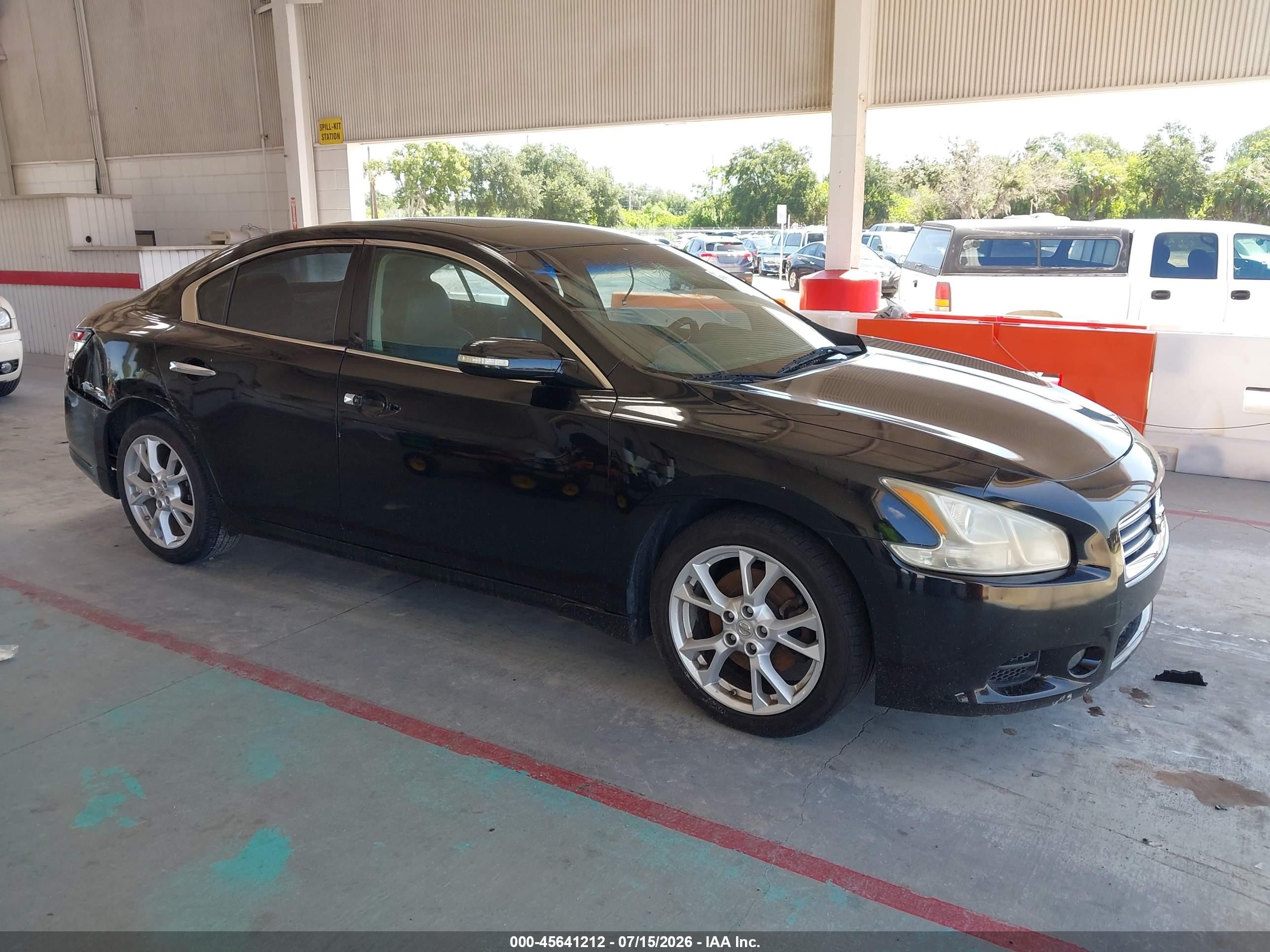 2014 Nissan Maxima 3.5 Sv Black vin: 1N4AA5AP8EC478432