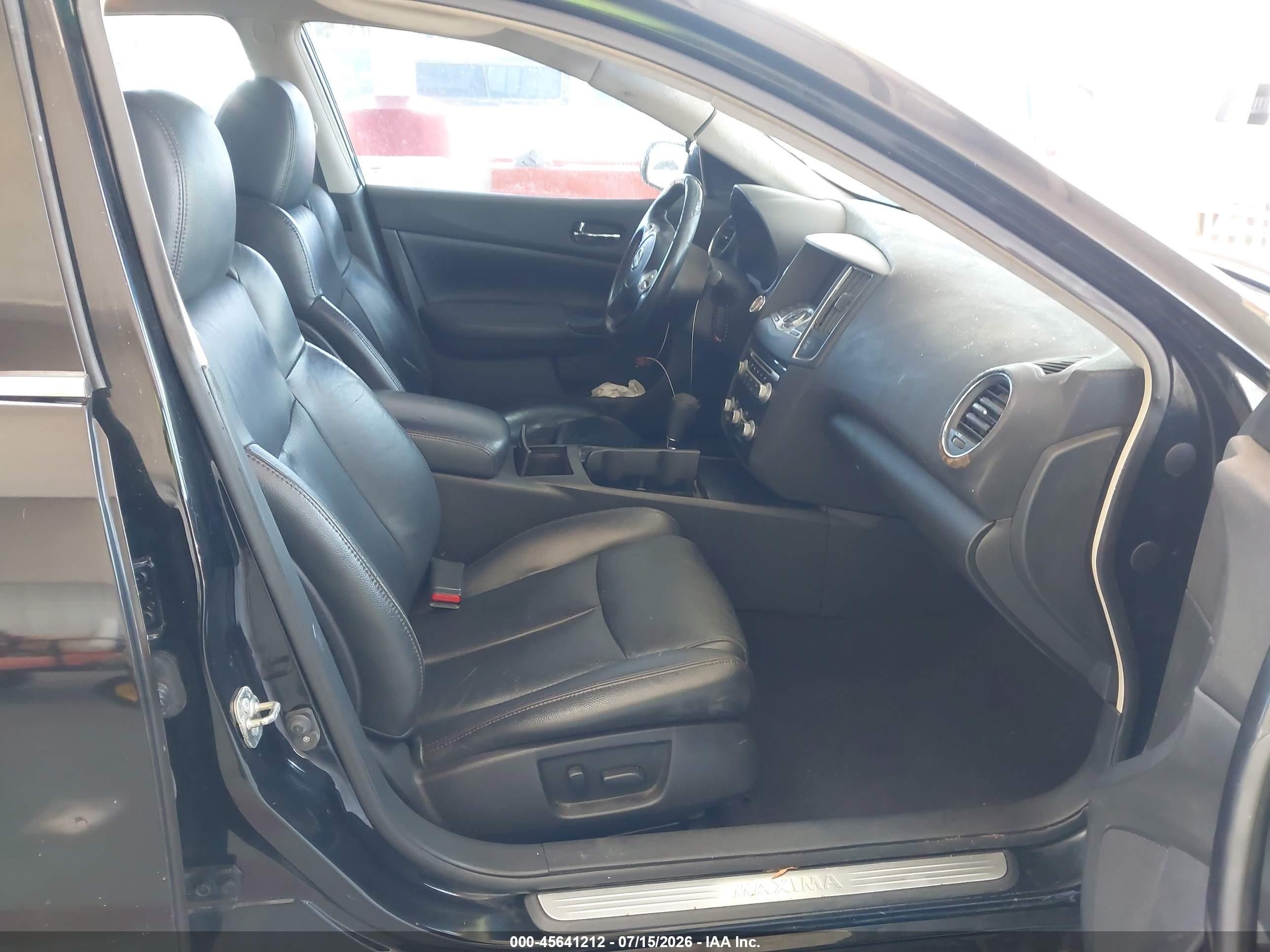 2014 Nissan Maxima 3.5 Sv Black vin: 1N4AA5AP8EC478432