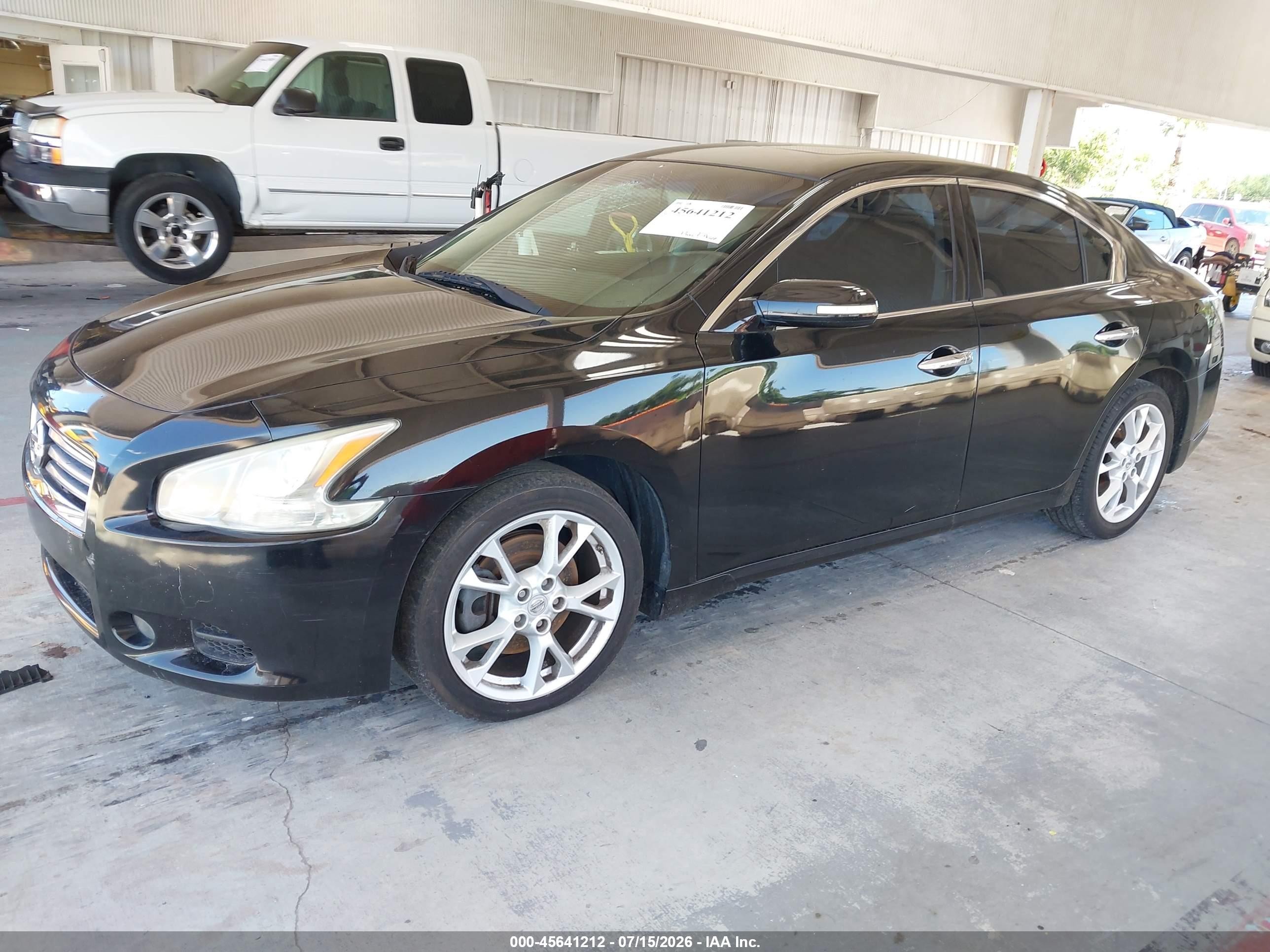 2014 Nissan Maxima 3.5 Sv Black vin: 1N4AA5AP8EC478432