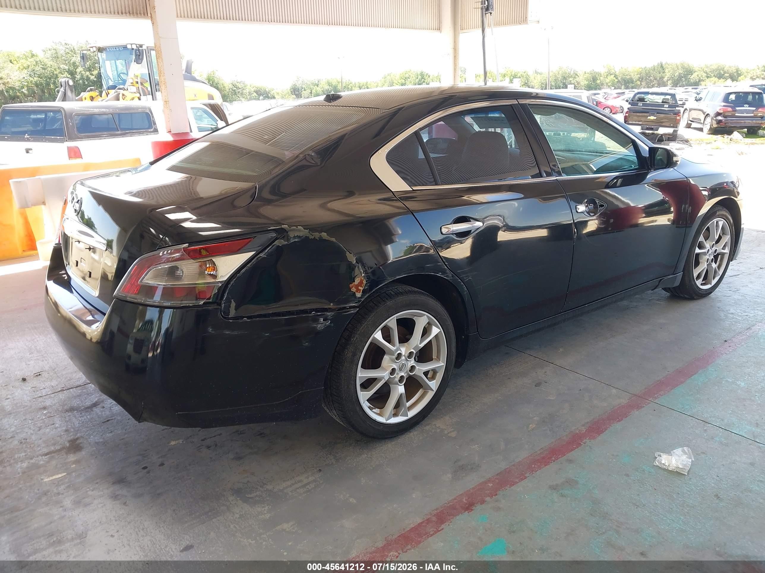 2014 Nissan Maxima 3.5 Sv Black vin: 1N4AA5AP8EC478432