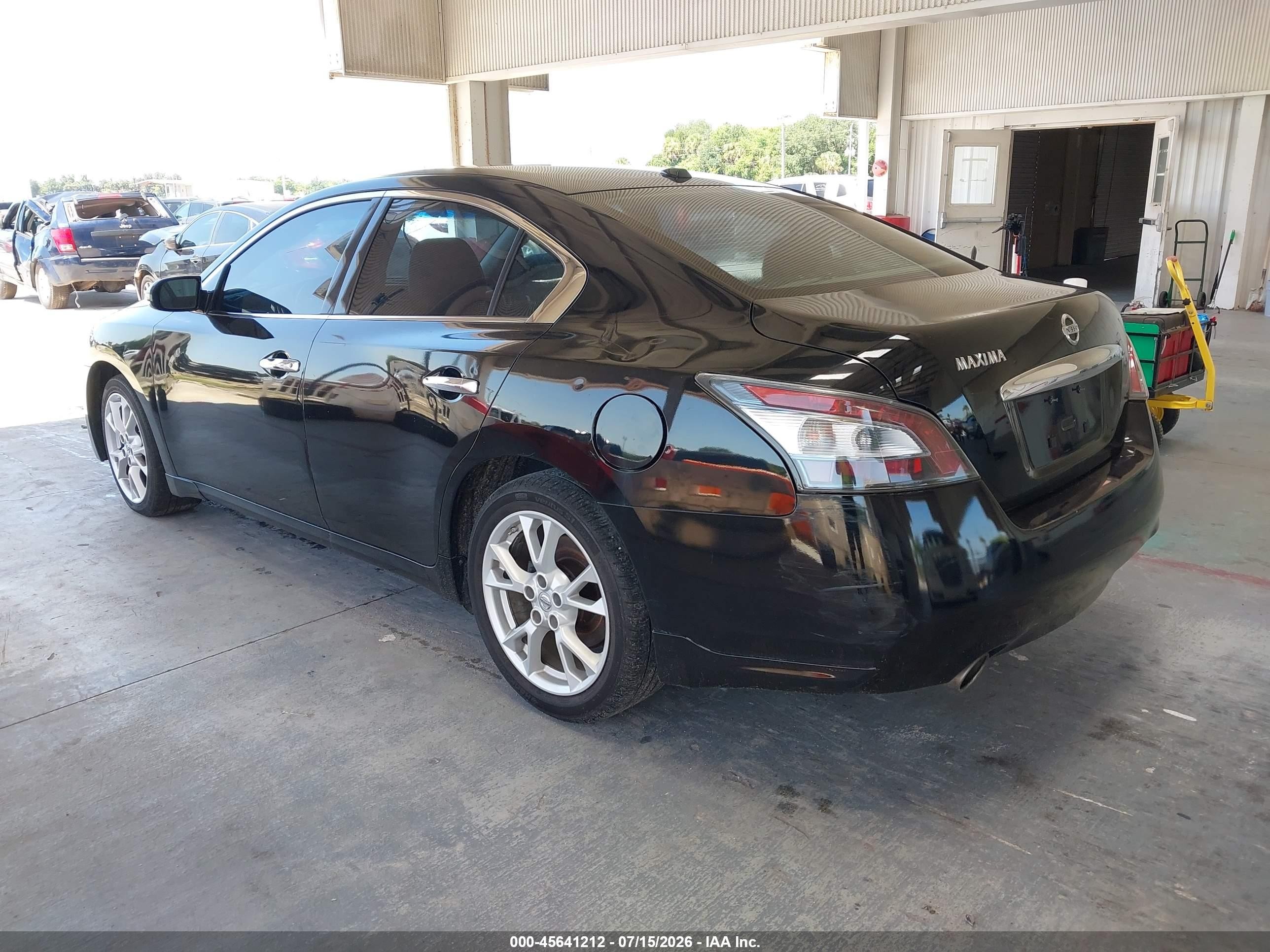 2014 Nissan Maxima 3.5 Sv Black vin: 1N4AA5AP8EC478432