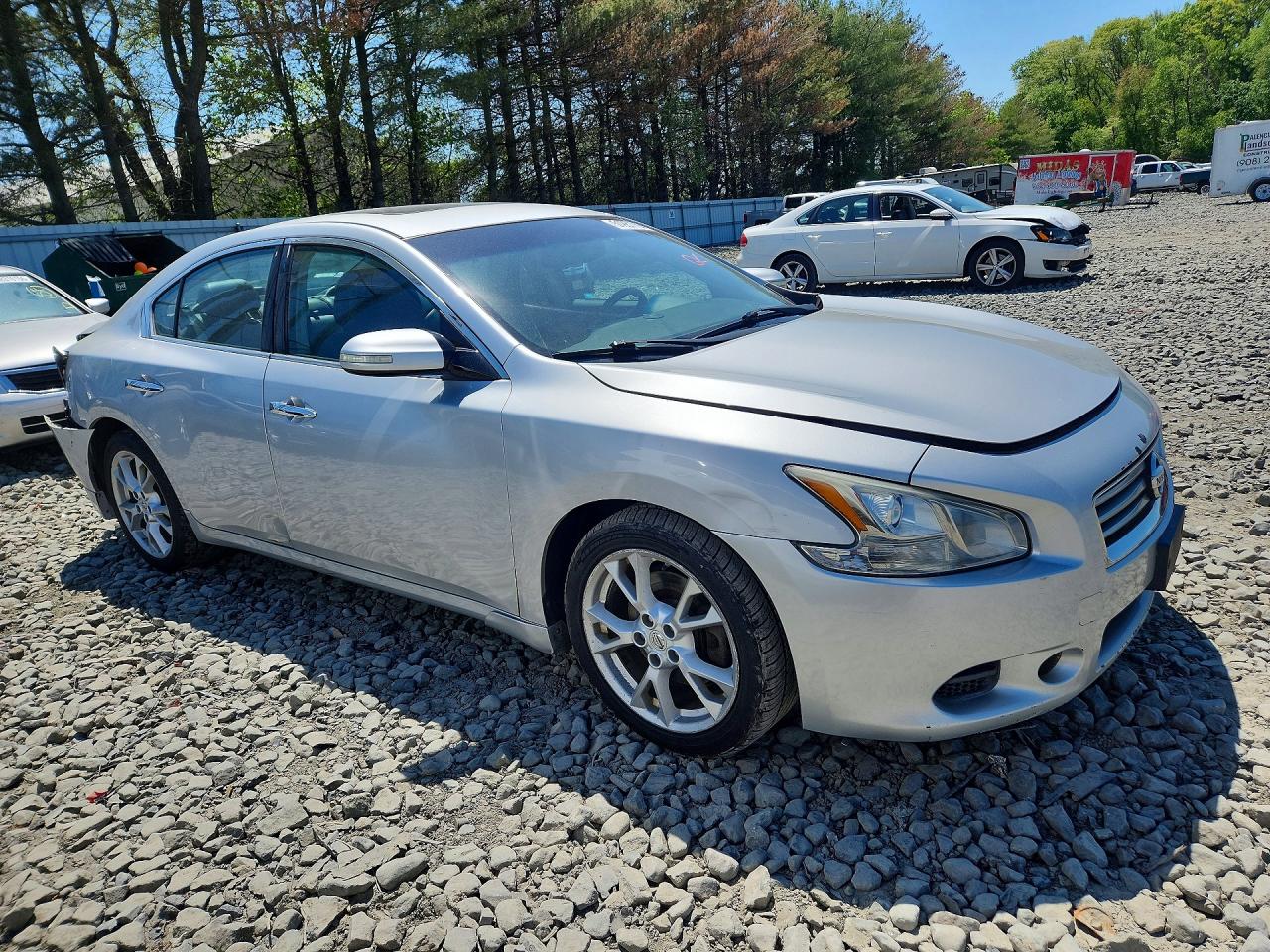2014 Nissan Maxima 3.5 Sv Silver vin: 1N4AA5AP8EC478527