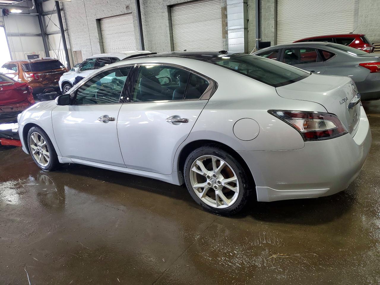 2014 Nissan Maxima 3.5 Sv Silver vin: 1N4AA5AP8EC480665