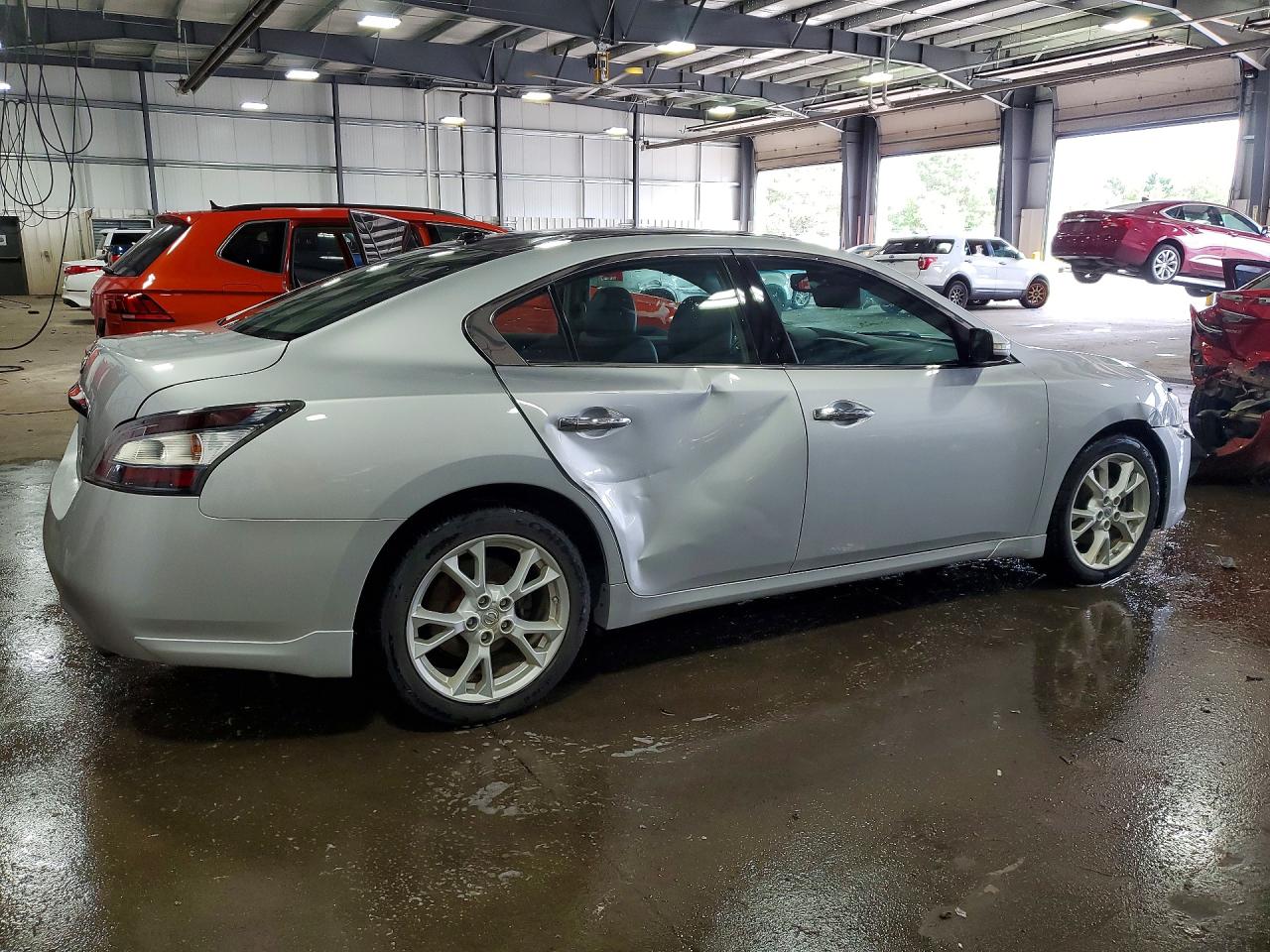 2014 Nissan Maxima 3.5 Sv Silver vin: 1N4AA5AP8EC480665