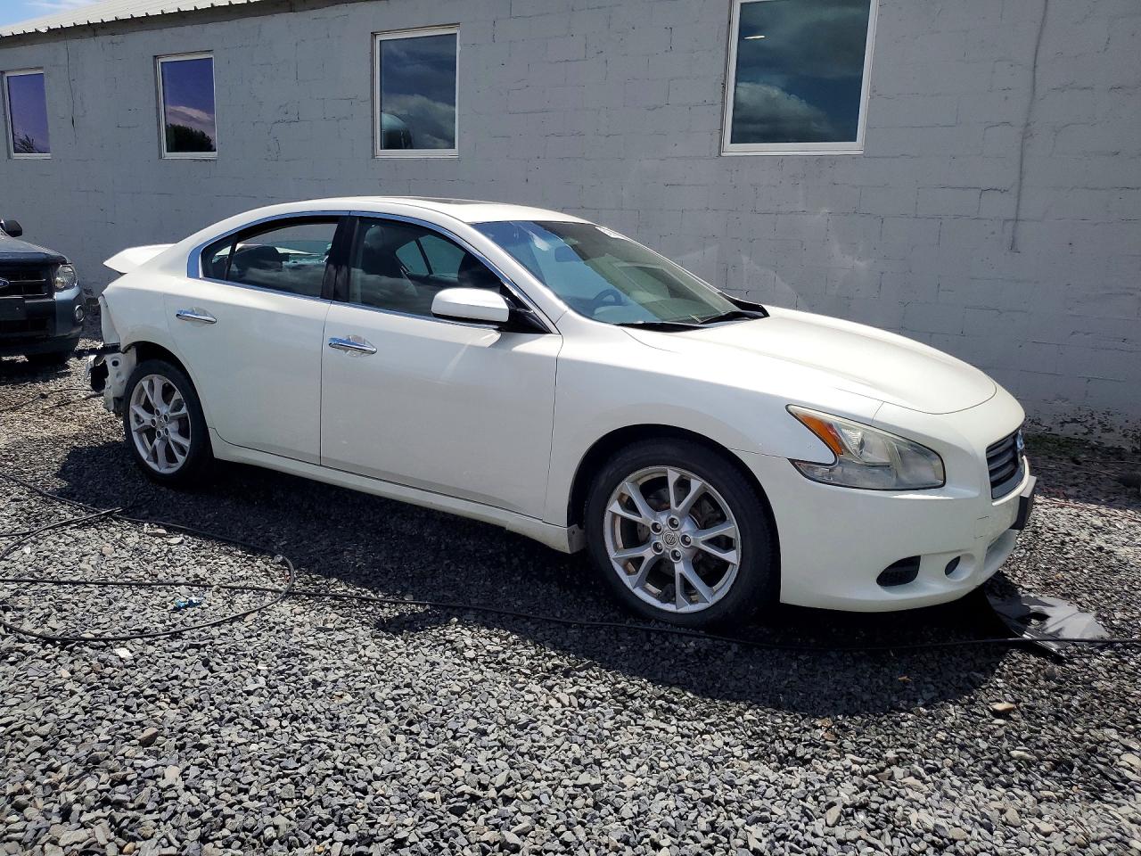 2014 Nissan Maxima 3.5 S White vin: 1N4AA5AP8EC484148