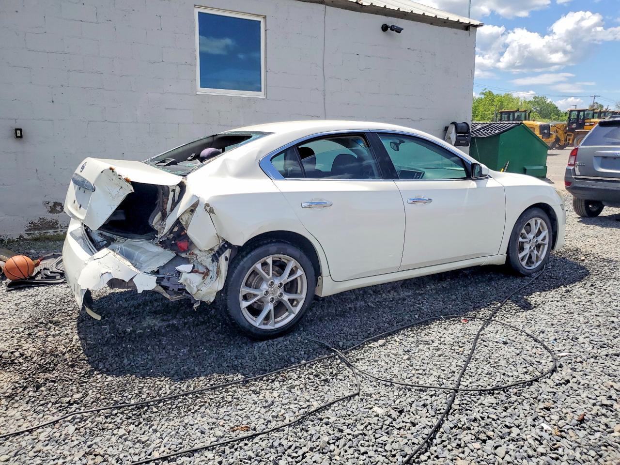 2014 Nissan Maxima 3.5 S White vin: 1N4AA5AP8EC484148