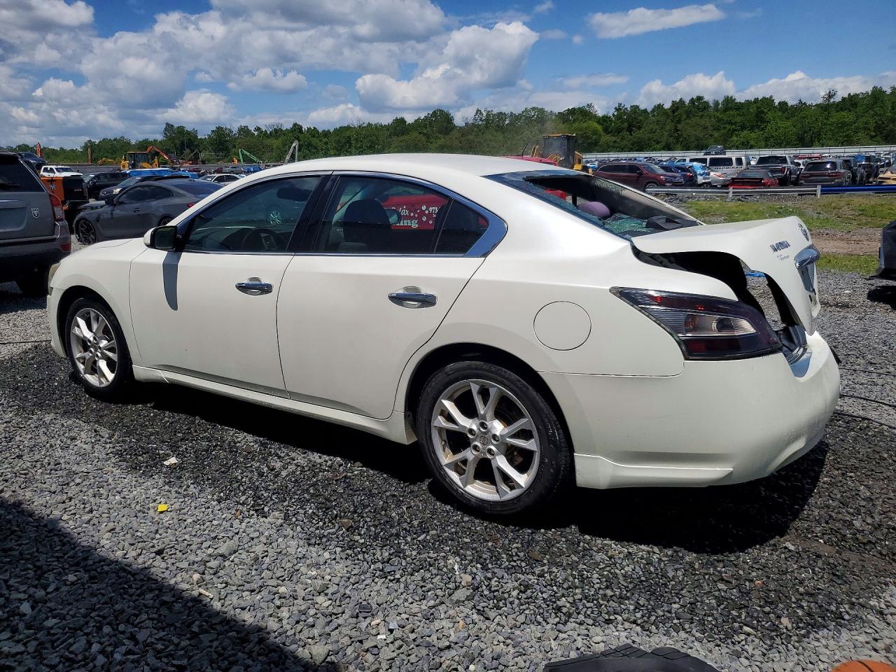 2014 Nissan Maxima 3.5 S White vin: 1N4AA5AP8EC484148