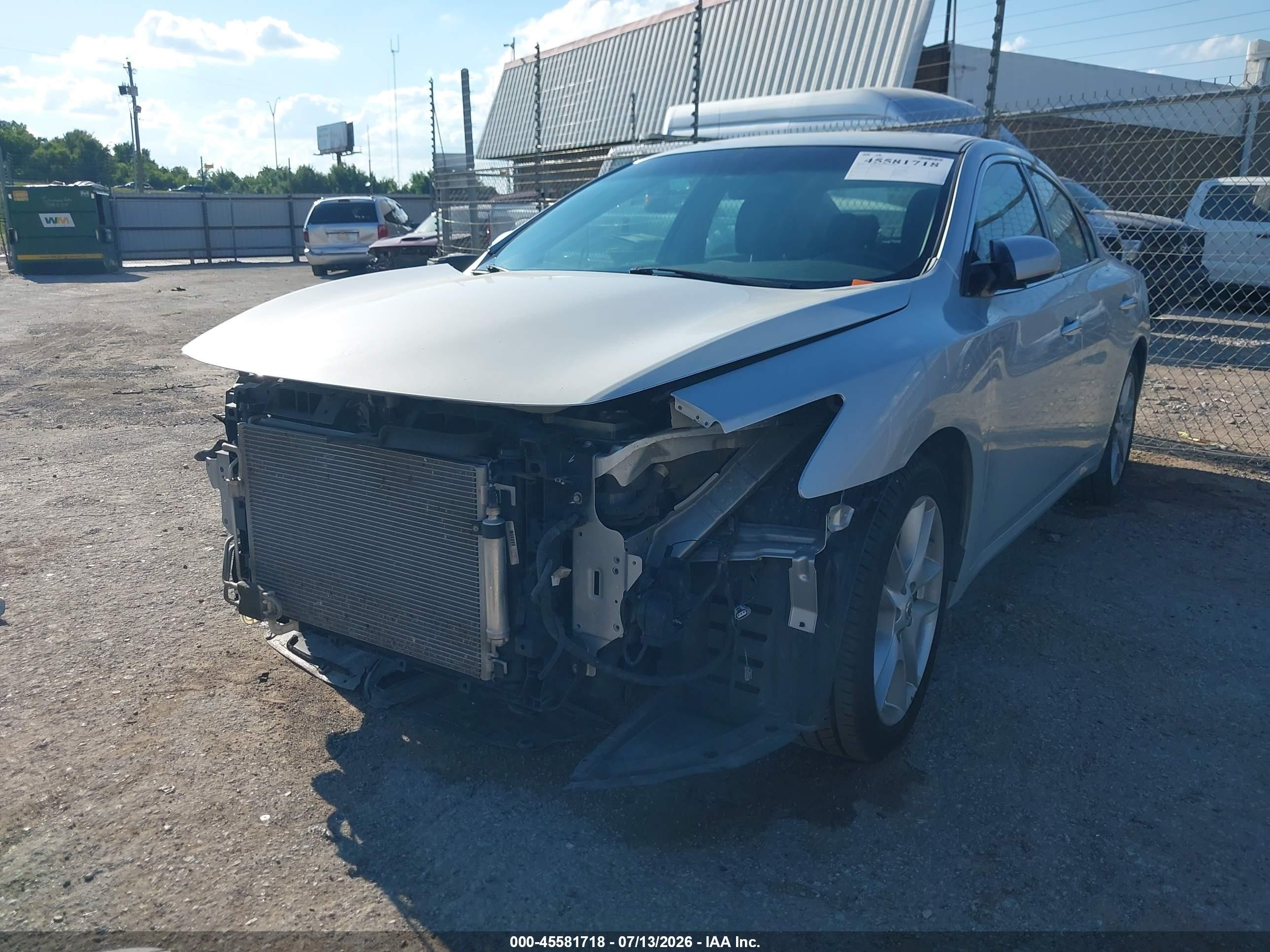 2014 Nissan Maxima 3.5 S/3.5 Sv Серебряный vin: 1N4AA5AP8EC486109